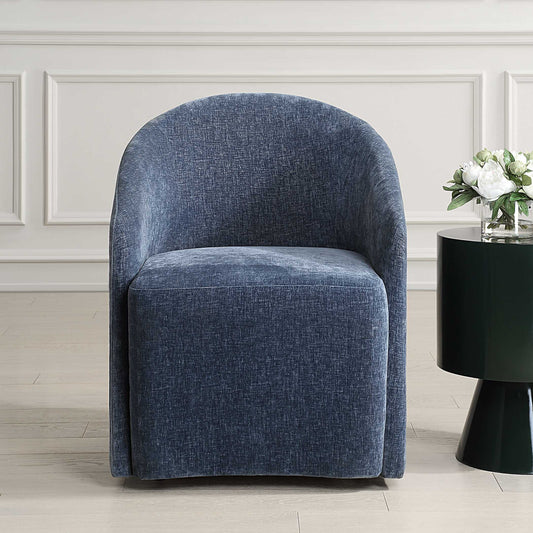 Uttermost Harbor Blue Dining Chair