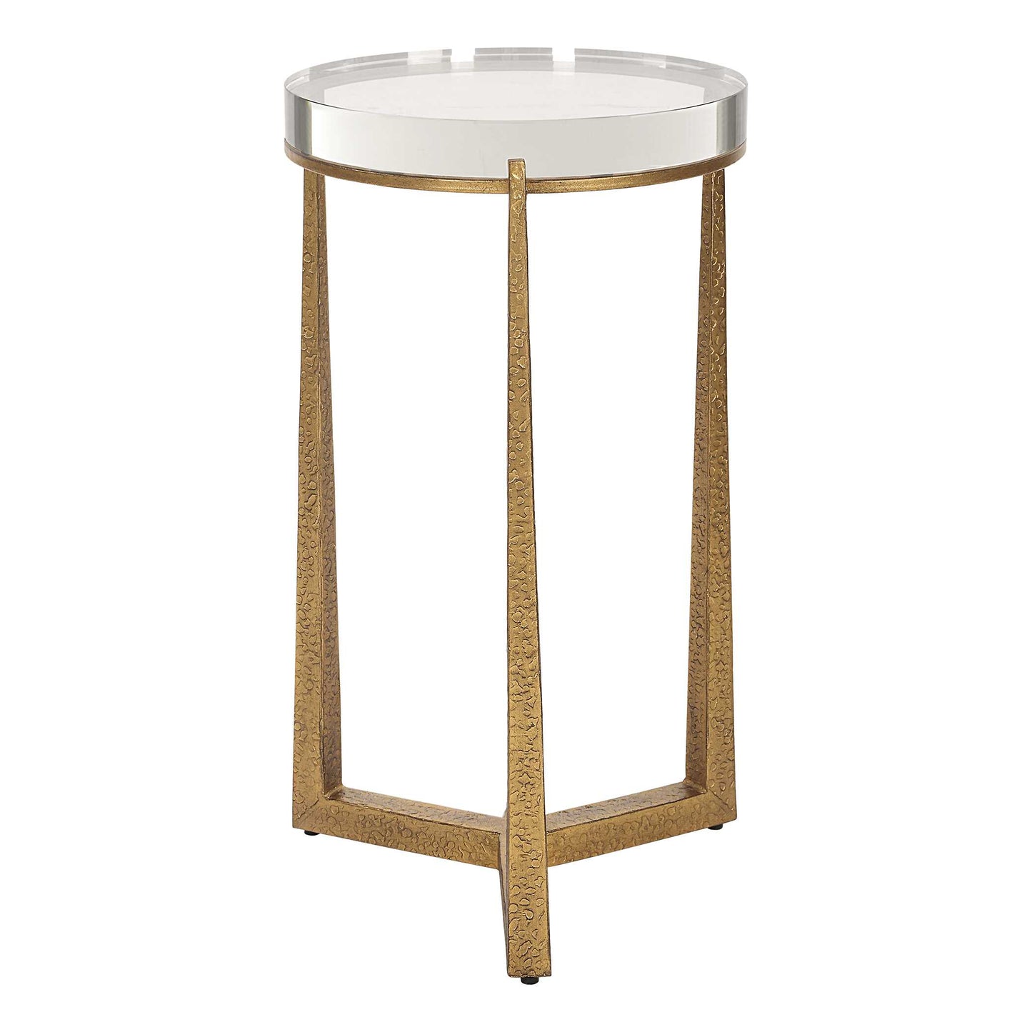 Uttermost Midas Antique Gold Accent Table