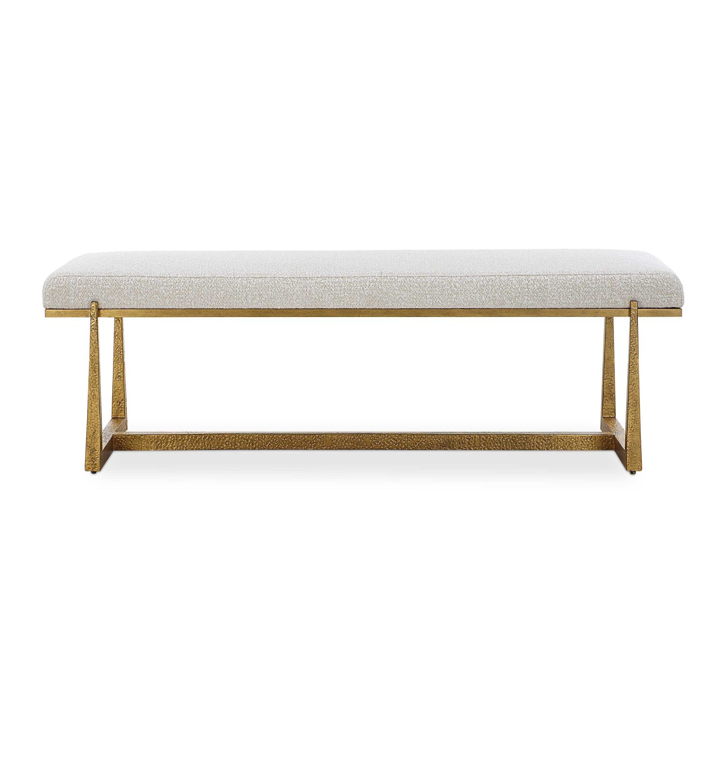 Uttermost Midas Antique Gold Bench