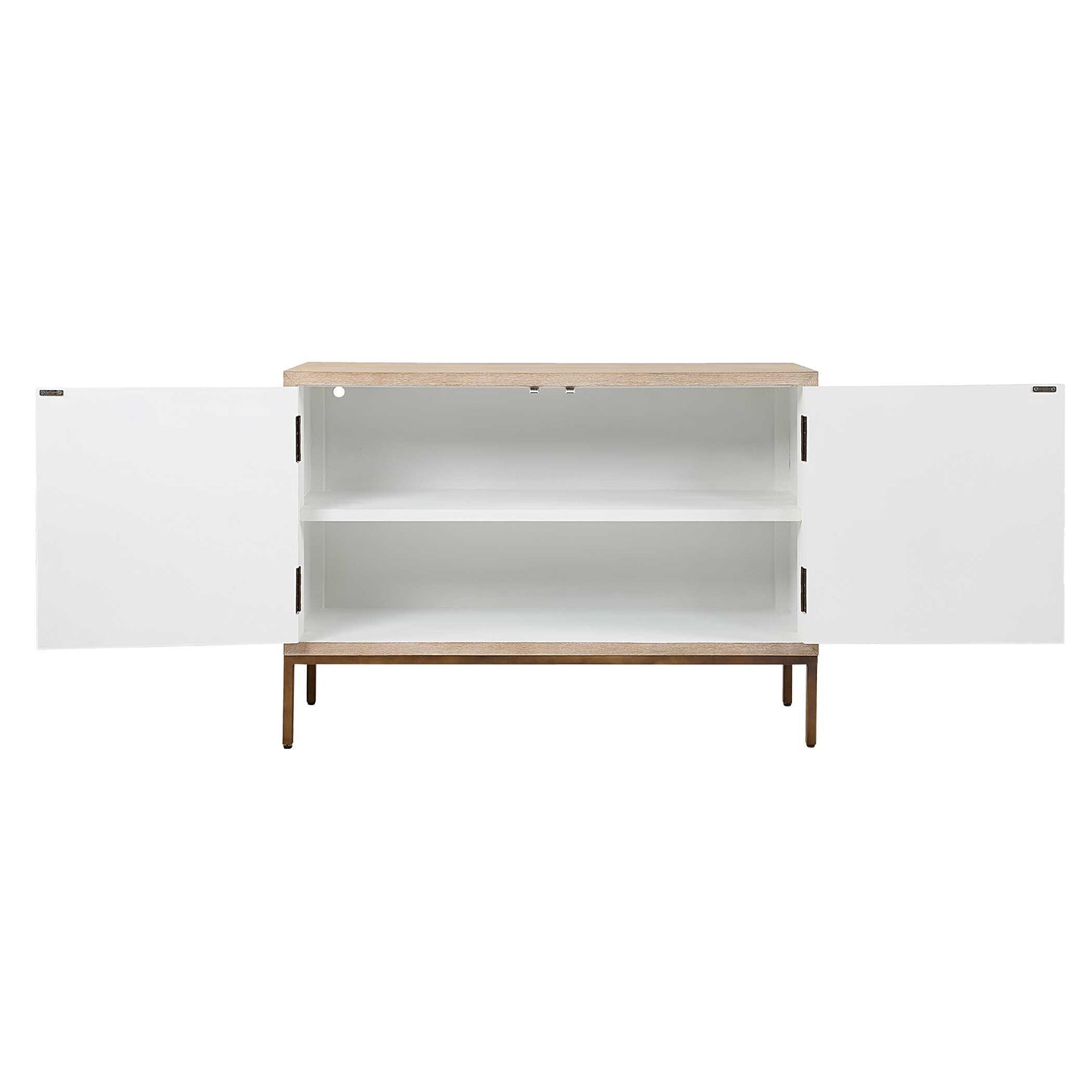 Uttermost Weimar 2 Door White Cabinet