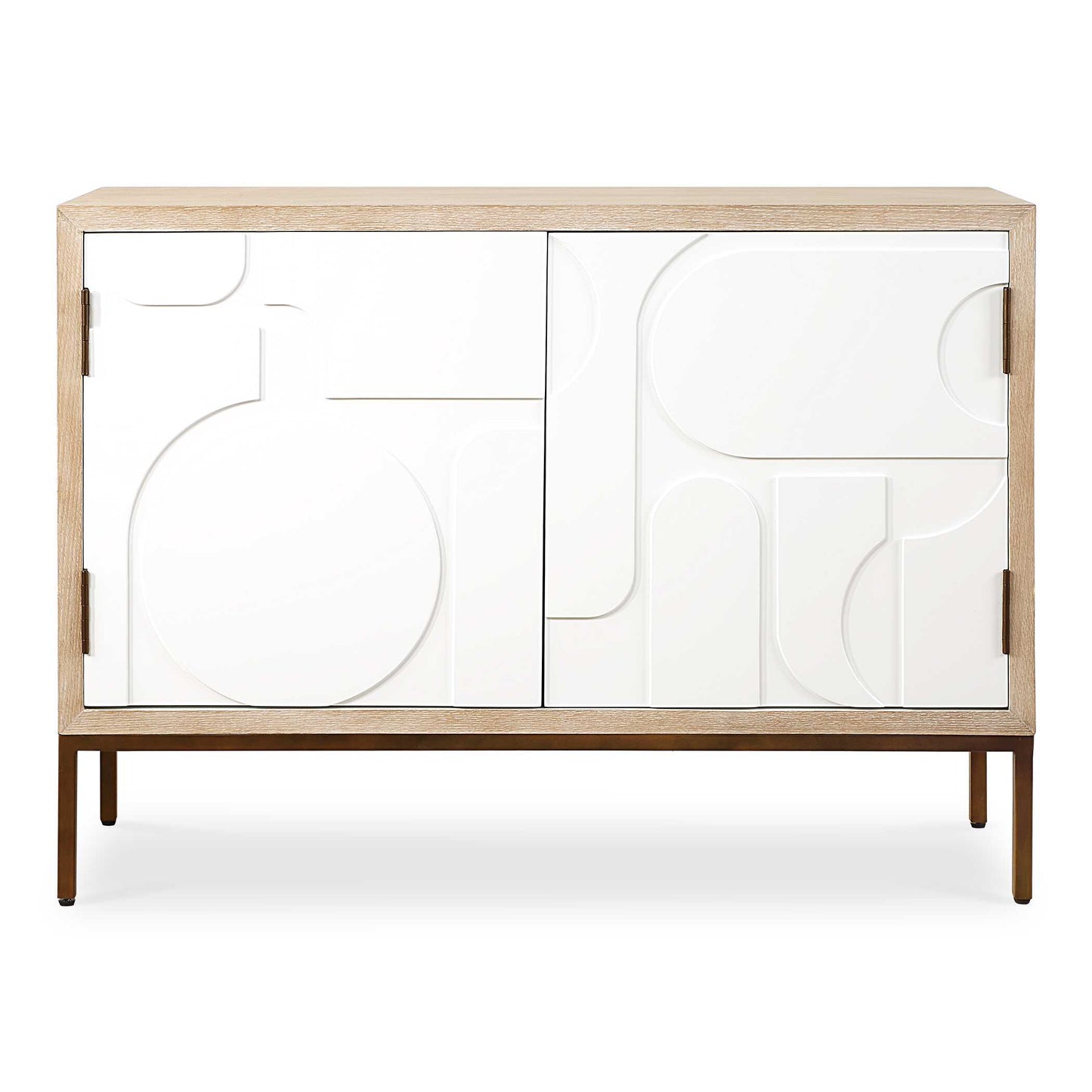Uttermost Weimar 2 Door White Cabinet