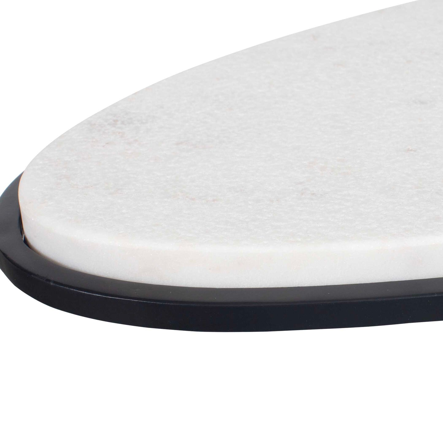Uttermost Morro White Marble Side Table