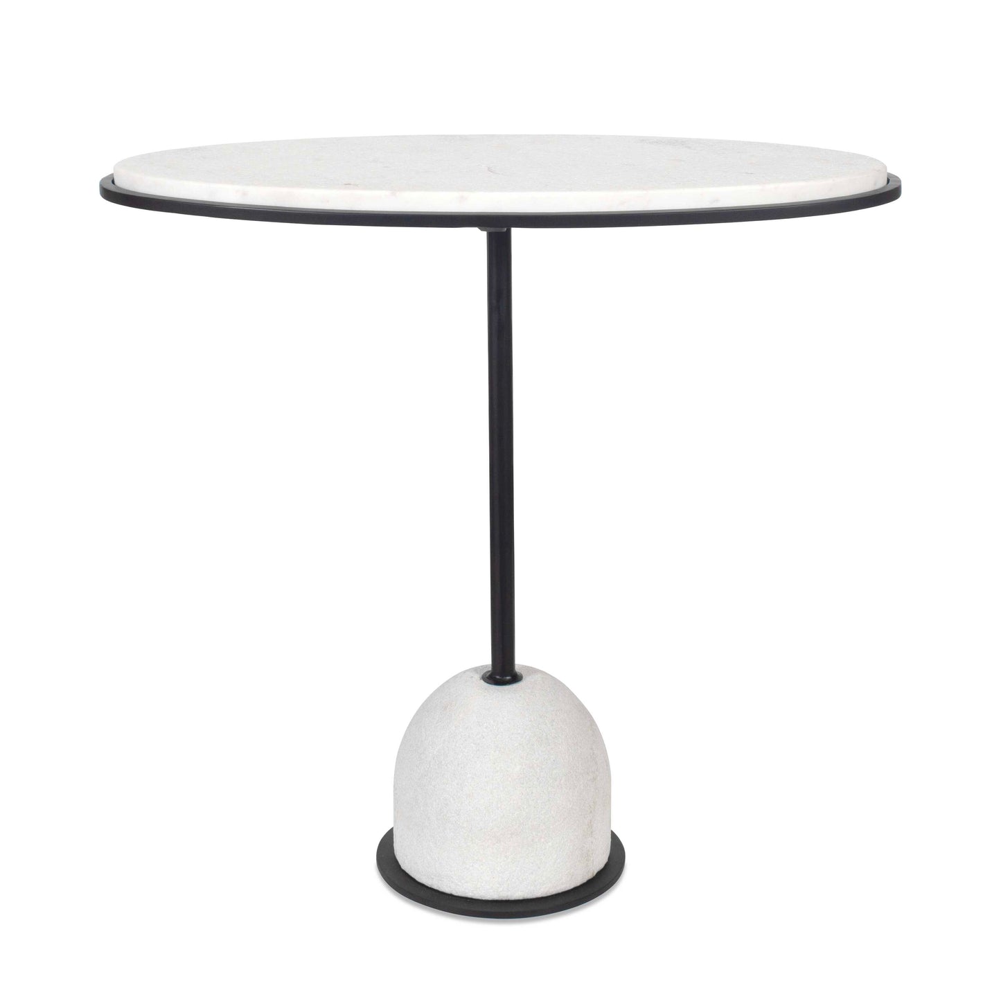 Uttermost Morro White Marble Side Table