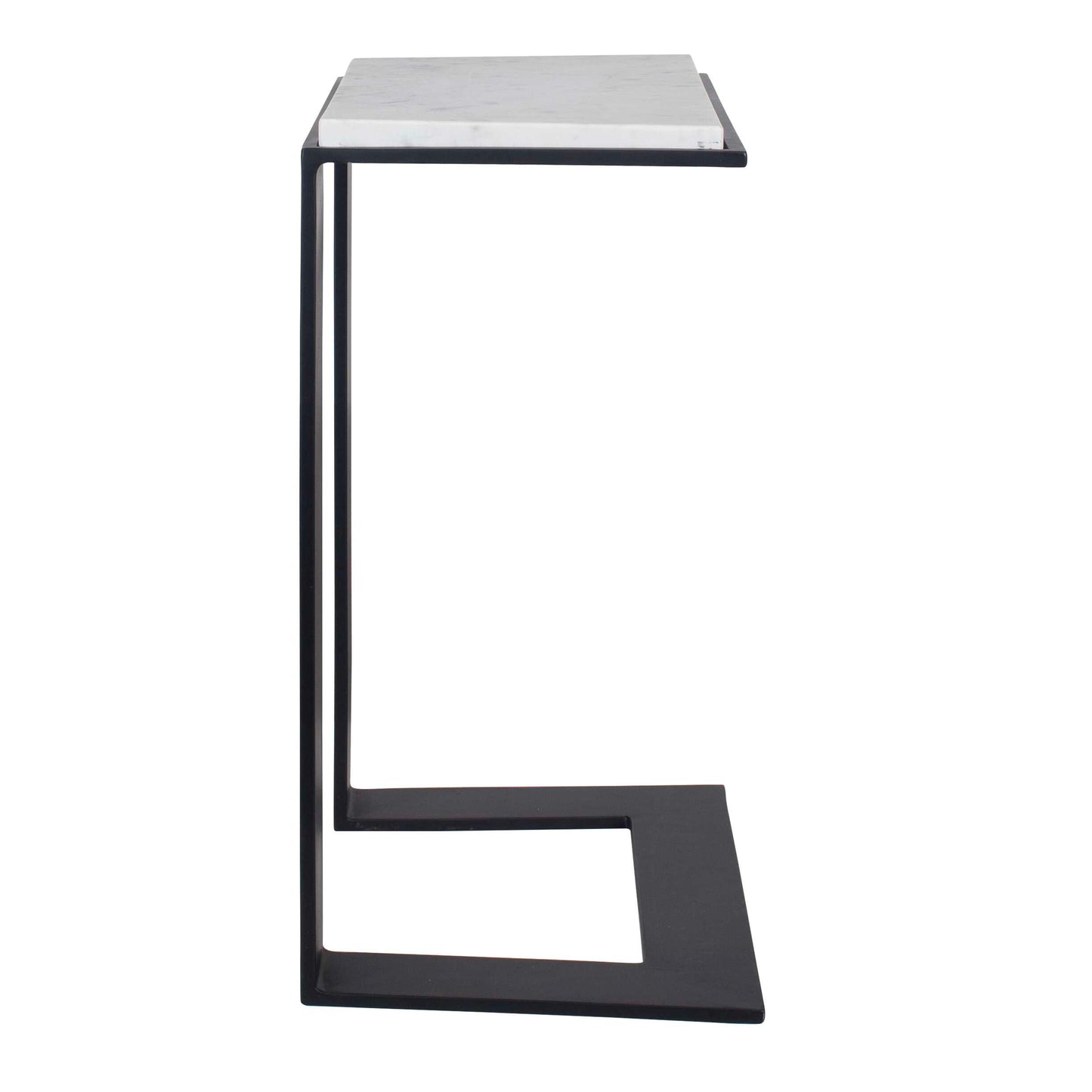 Uttermost Kenora White Marble Accent Table