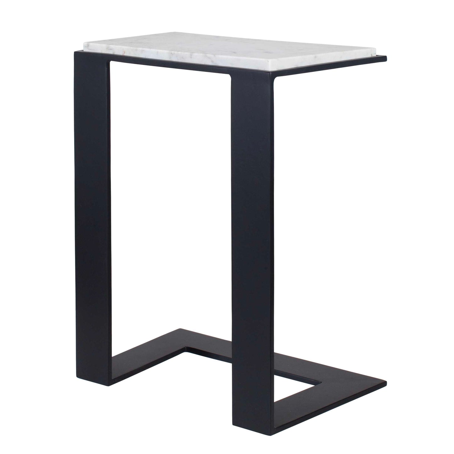 Uttermost Kenora White Marble Accent Table