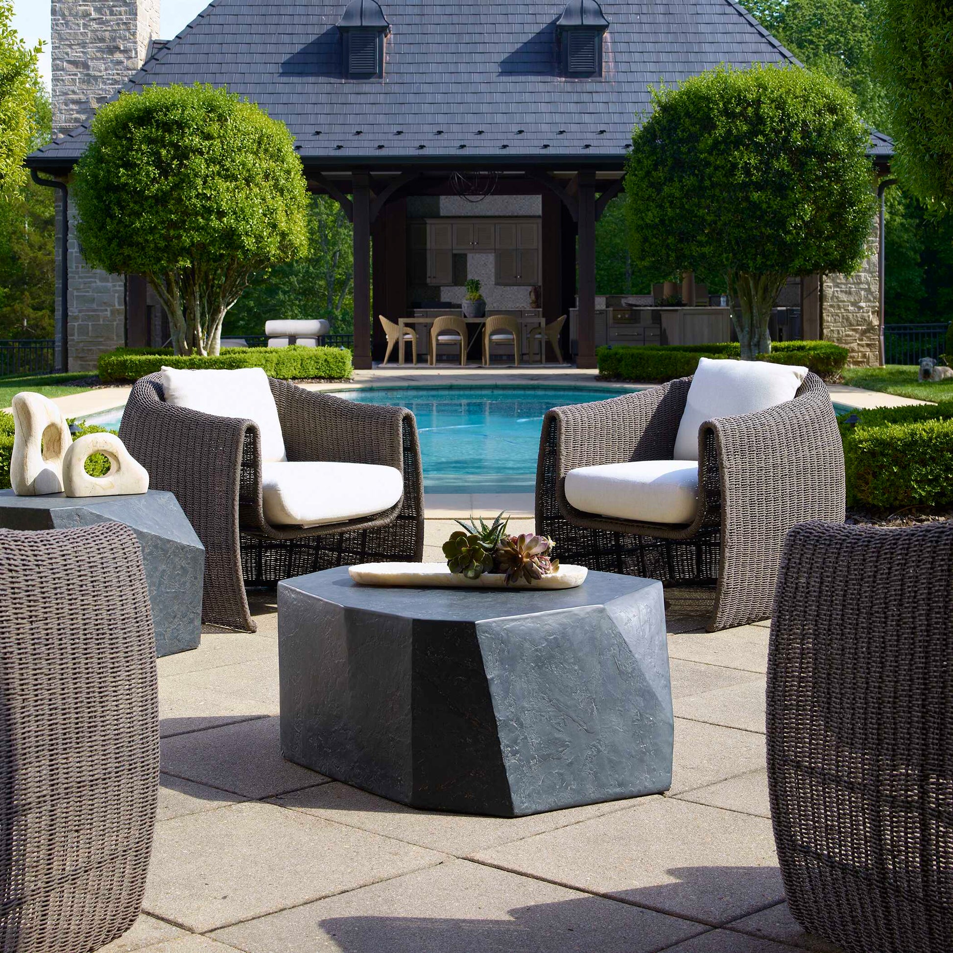 Uttermost Parra Slate Outdoor Coffee Table