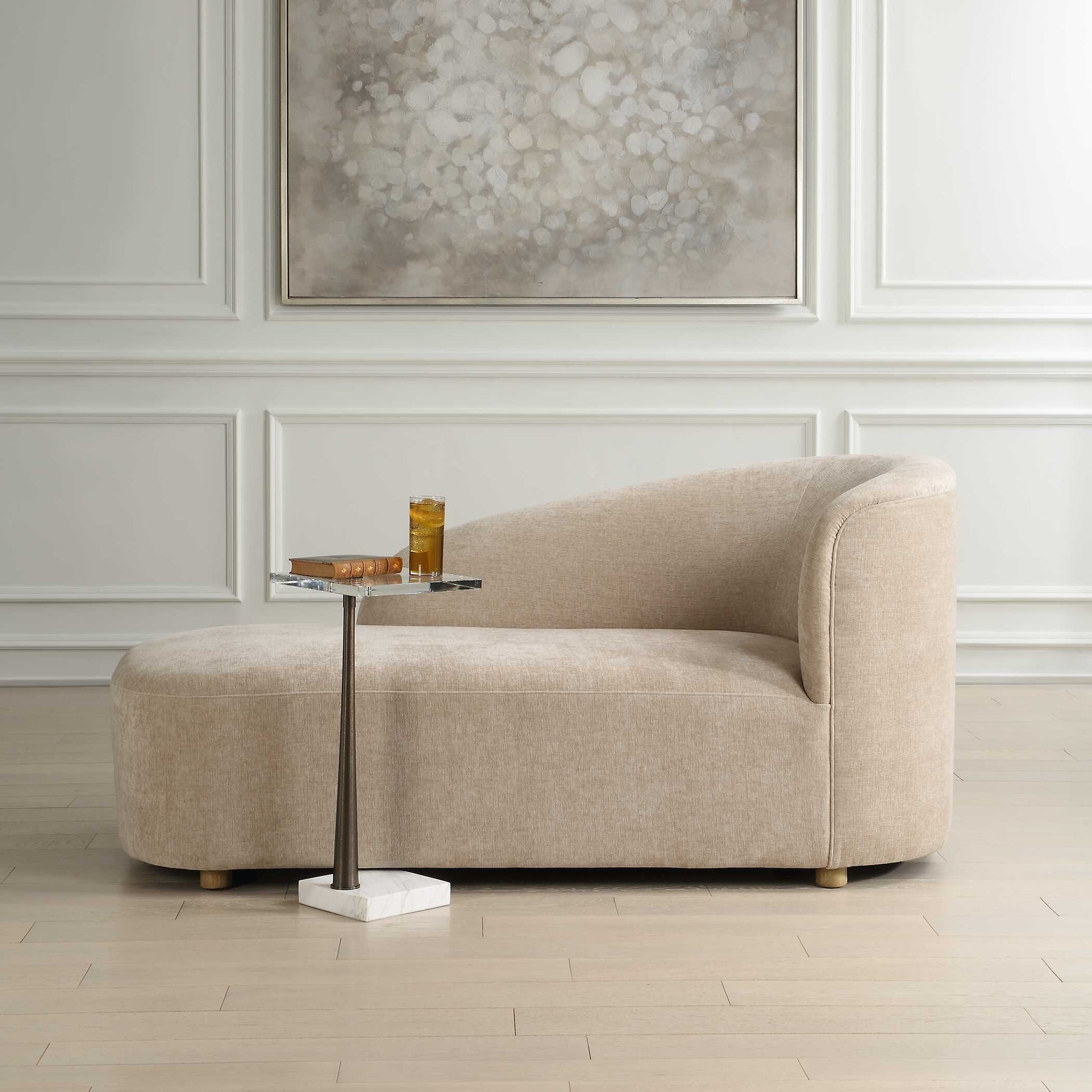 Uttermost Fae Arm Chaise Lounge