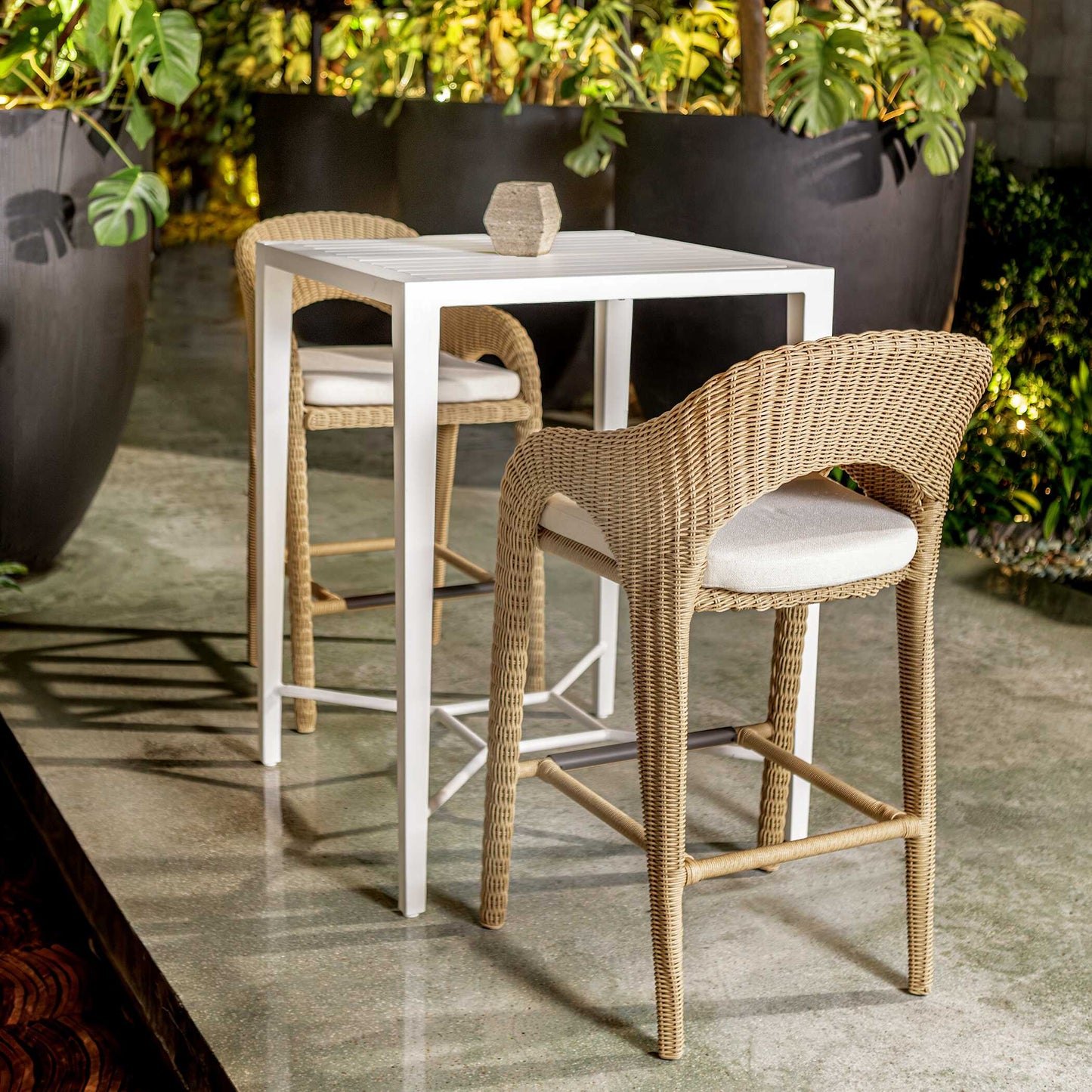 Uttermost Kavali Outdoor Wicker Counter Stool