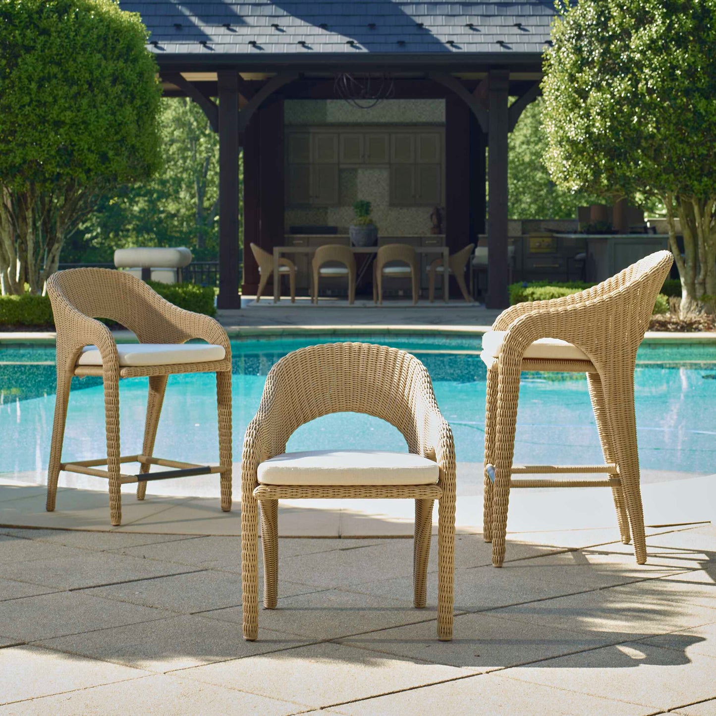 Uttermost Kavali Outdoor Wicker Dining Armchair
