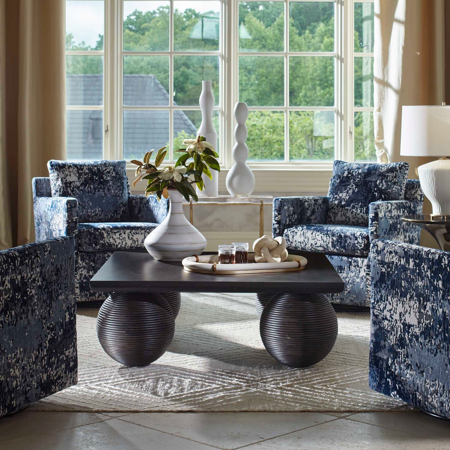 Uttermost Tisdell Patterned Swivel/Glider