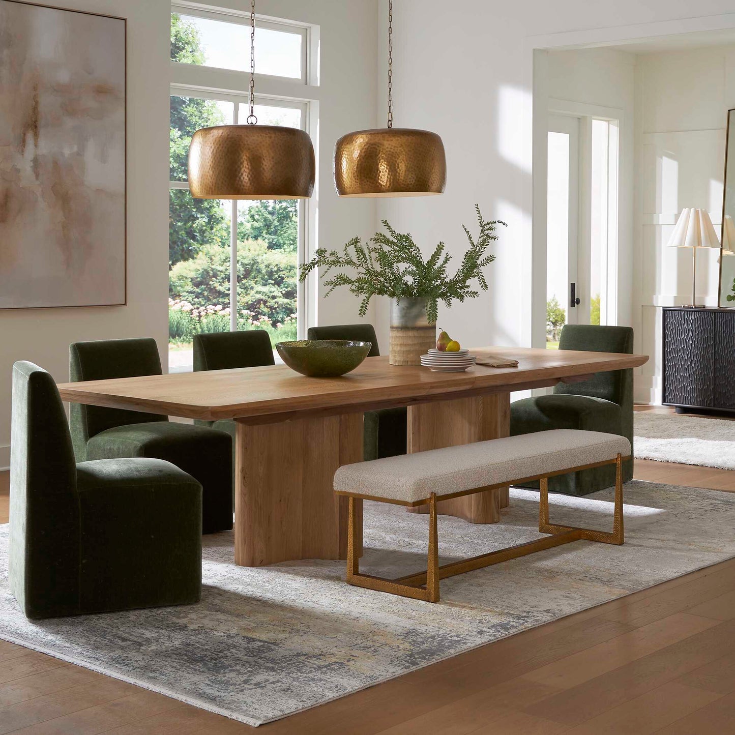 Uttermost Cecelia Oak Dining Table