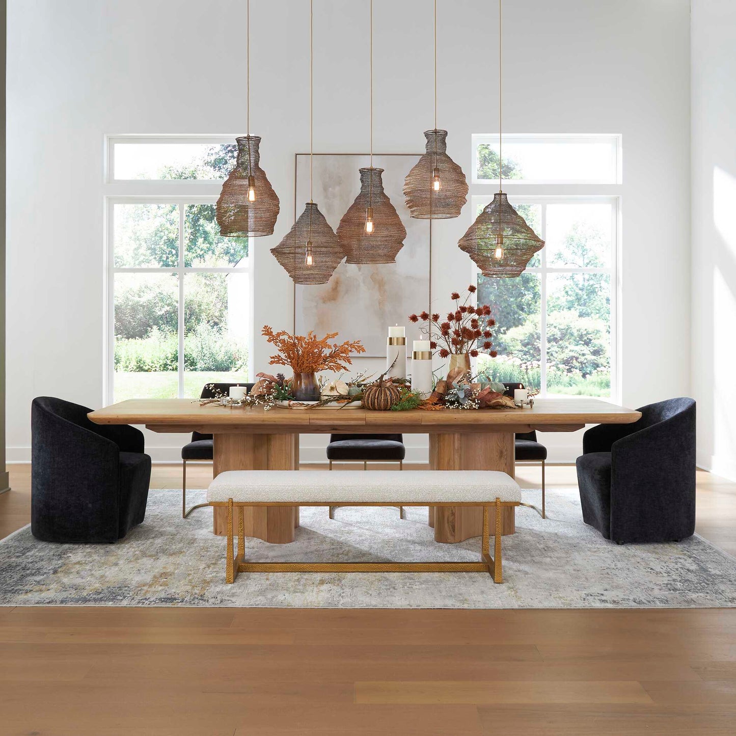 Uttermost Cecelia Oak Dining Table