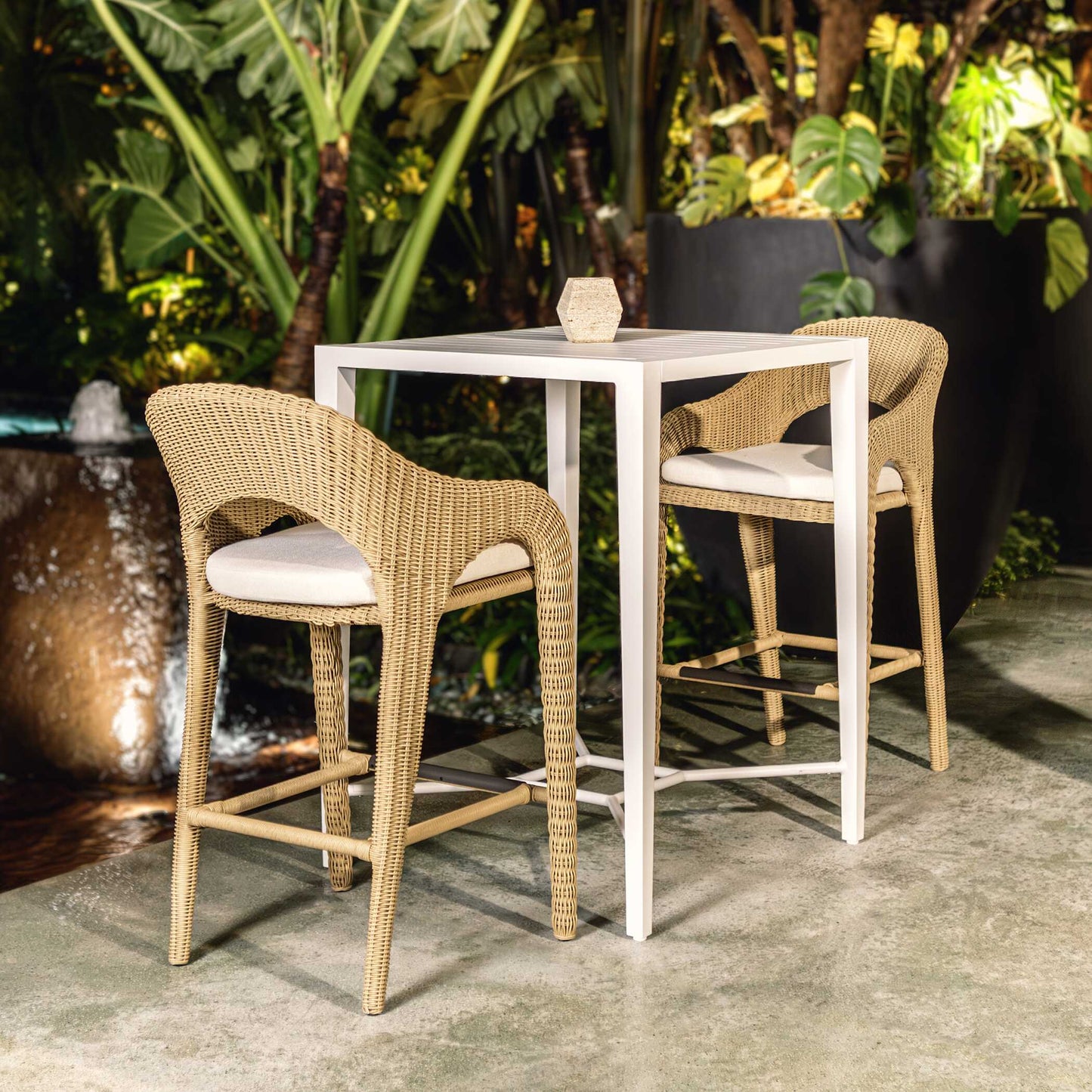 Uttermost Kavali Outdoor Wicker Barstool