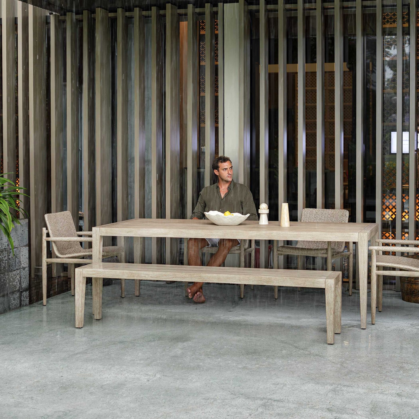 Uttermost Kirkham Wooden Outdoor Dining Table