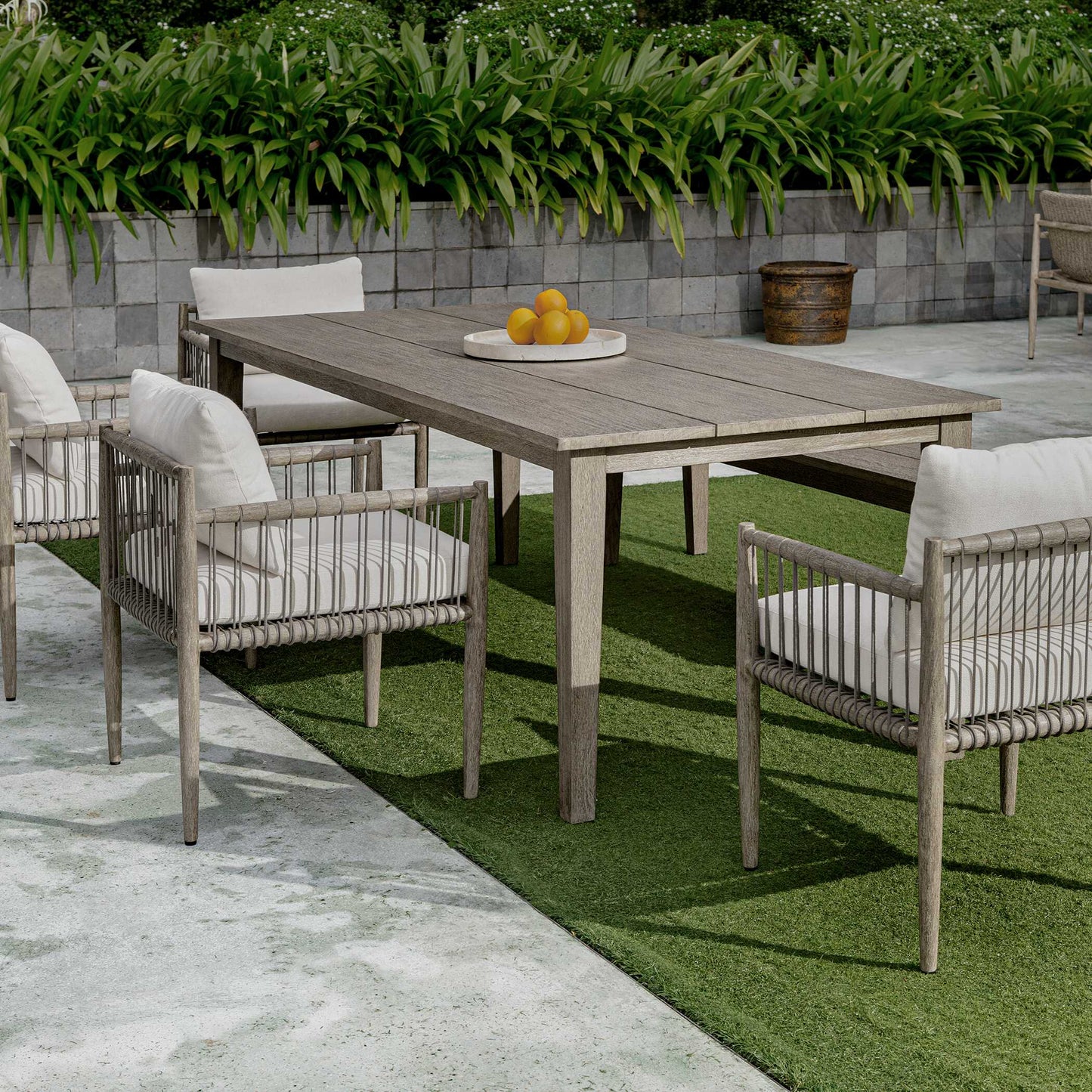 Uttermost Forsyth Dark Gray Outdoor Dining Table