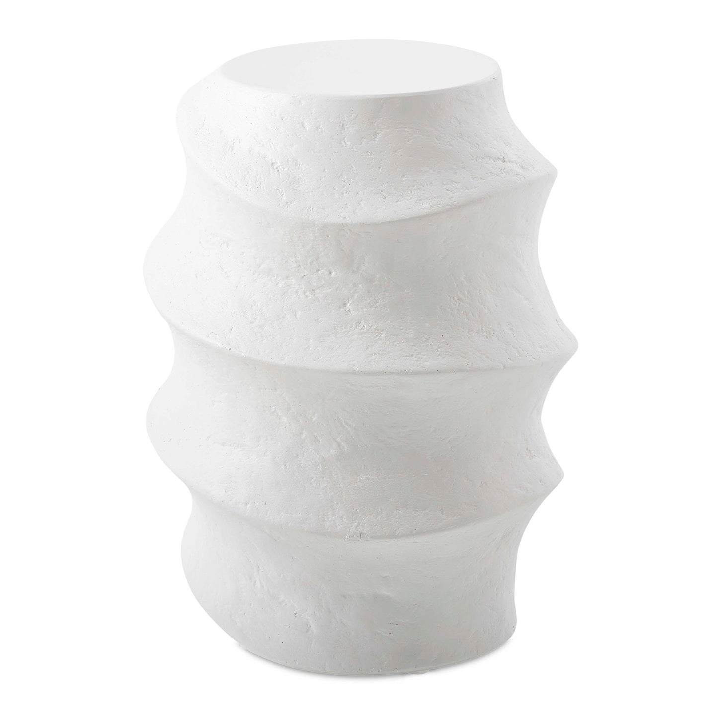 Uttermost Winded Outdoor White Accent Table