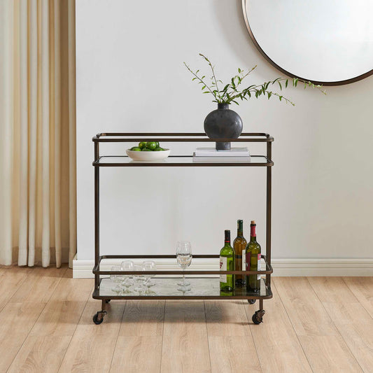 Uttermost Erivo Bronze Bar Cart