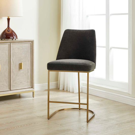 Uttermost Hanni Charcoal Counter Stool
