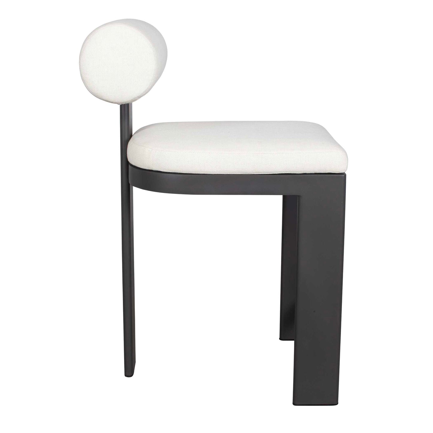 Uttermost Bolster Back White Outdoor Counter Stool