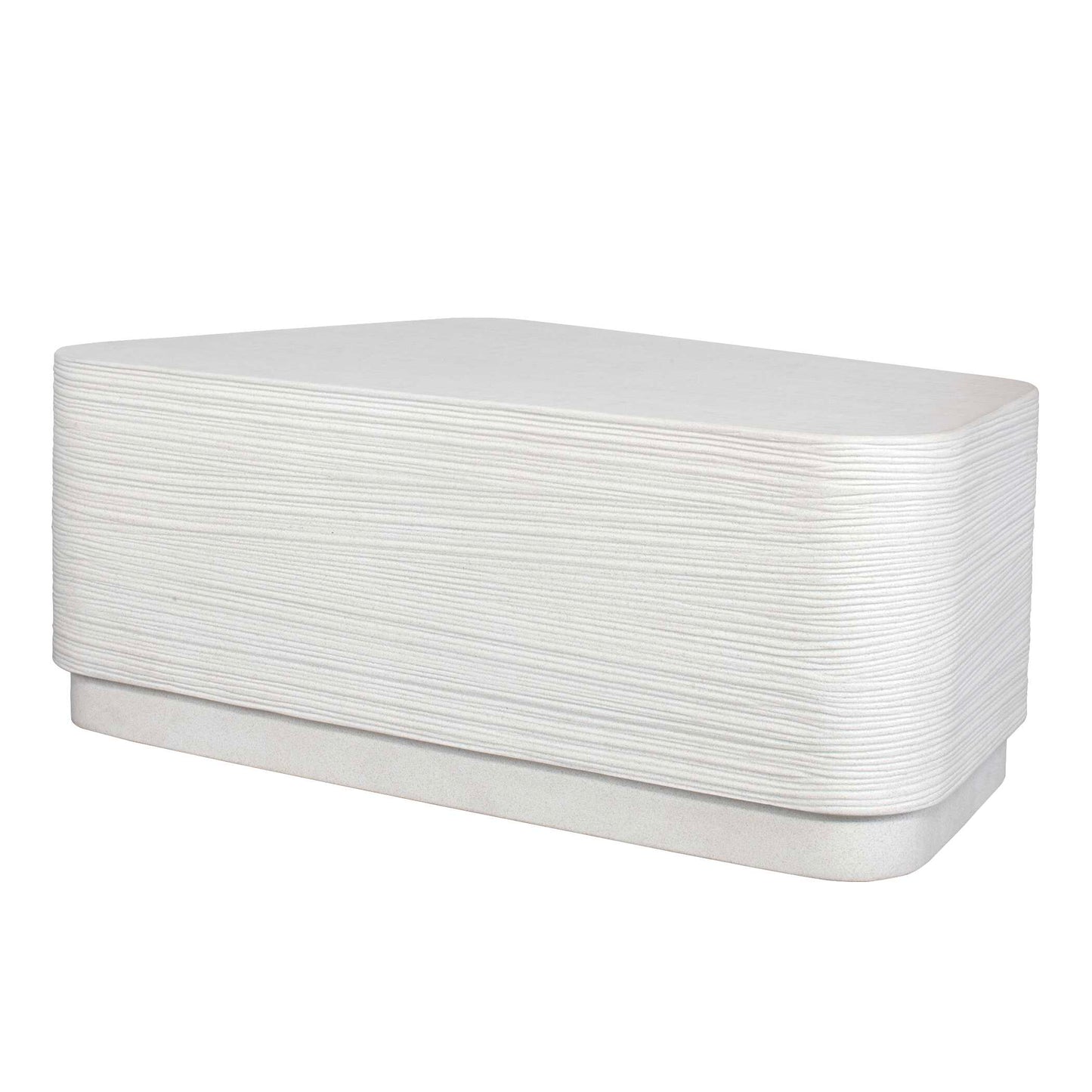 Uttermost Saltwater White Concrete Coffee Table
