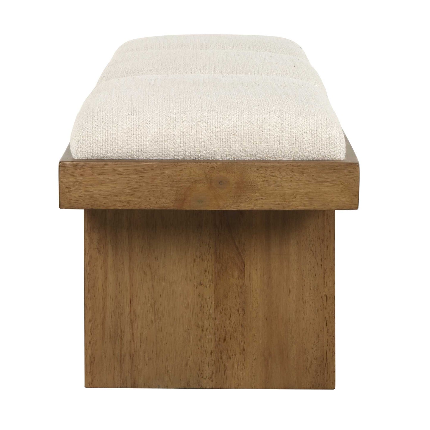 Uttermost Haden White Upholstery Bench