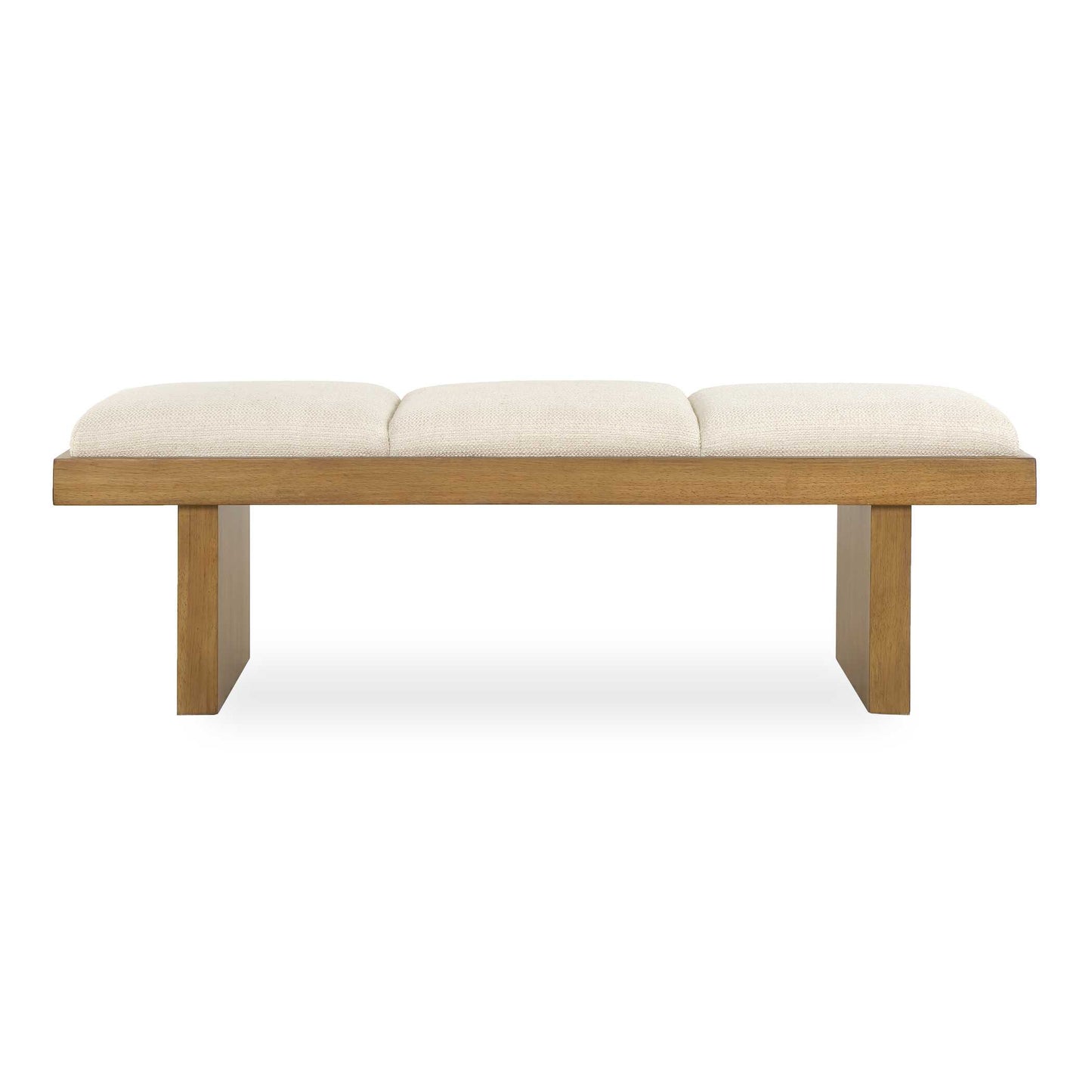 Uttermost Haden White Upholstery Bench