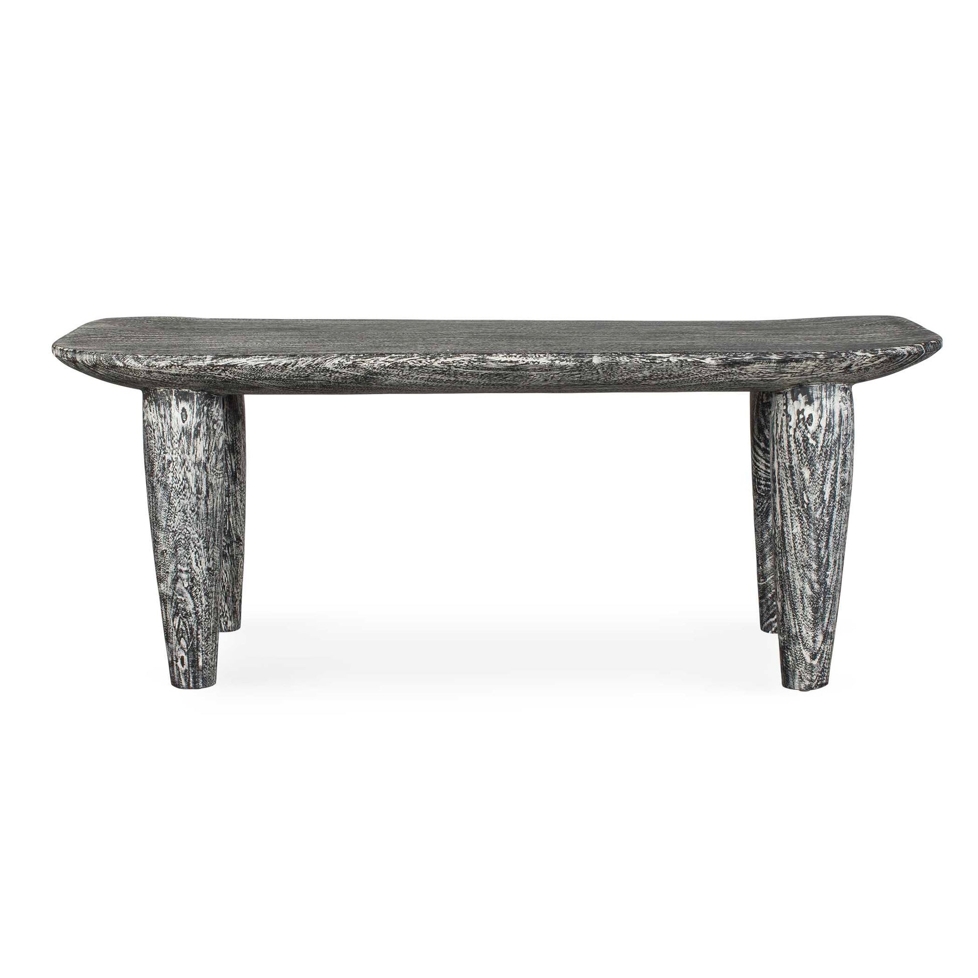 Uttermost Fade To Black Wood Bench - Black,White