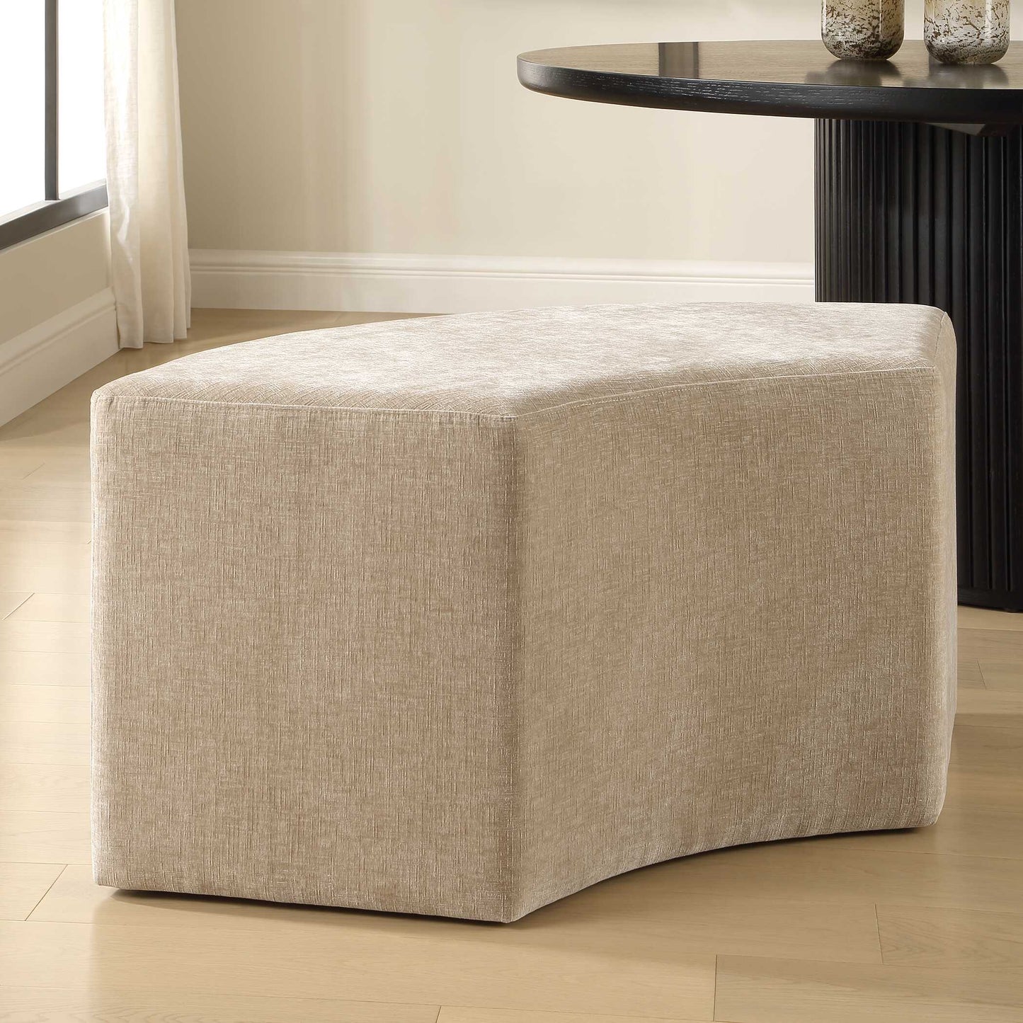 Uttermost Khai Rounded Plush Dining Bench