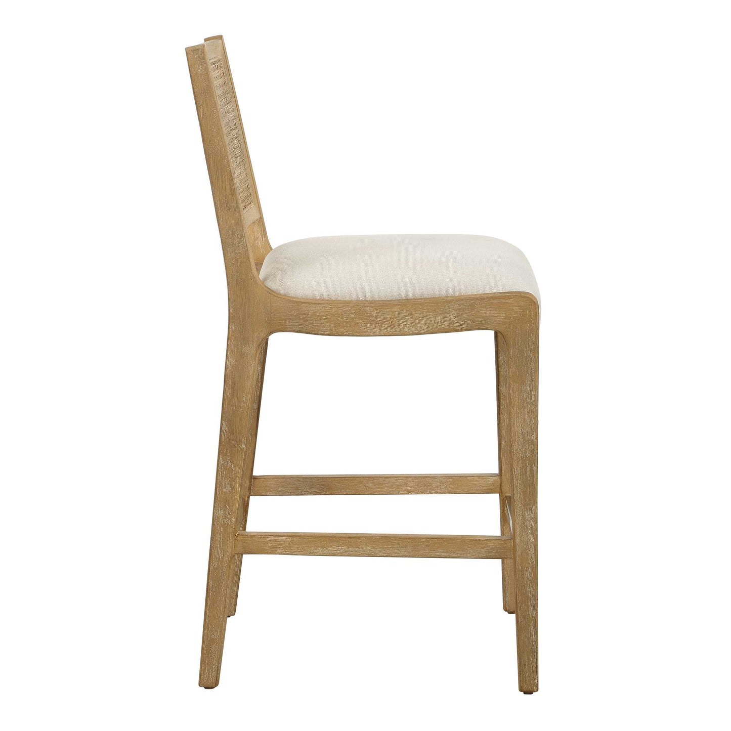 Uttermost Interweave Coastal Rattan Counter Stool