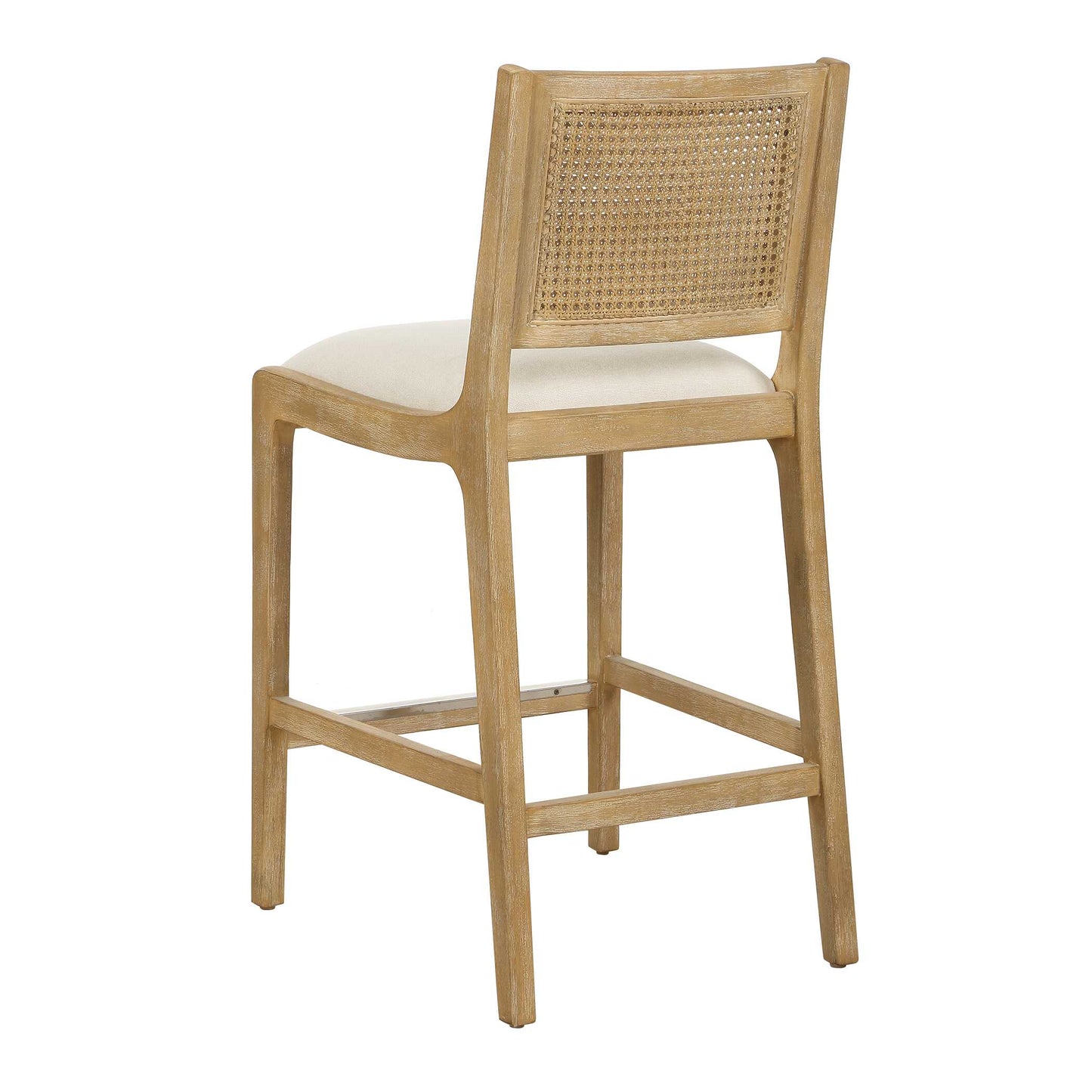 Uttermost Interweave Coastal Rattan Counter Stool