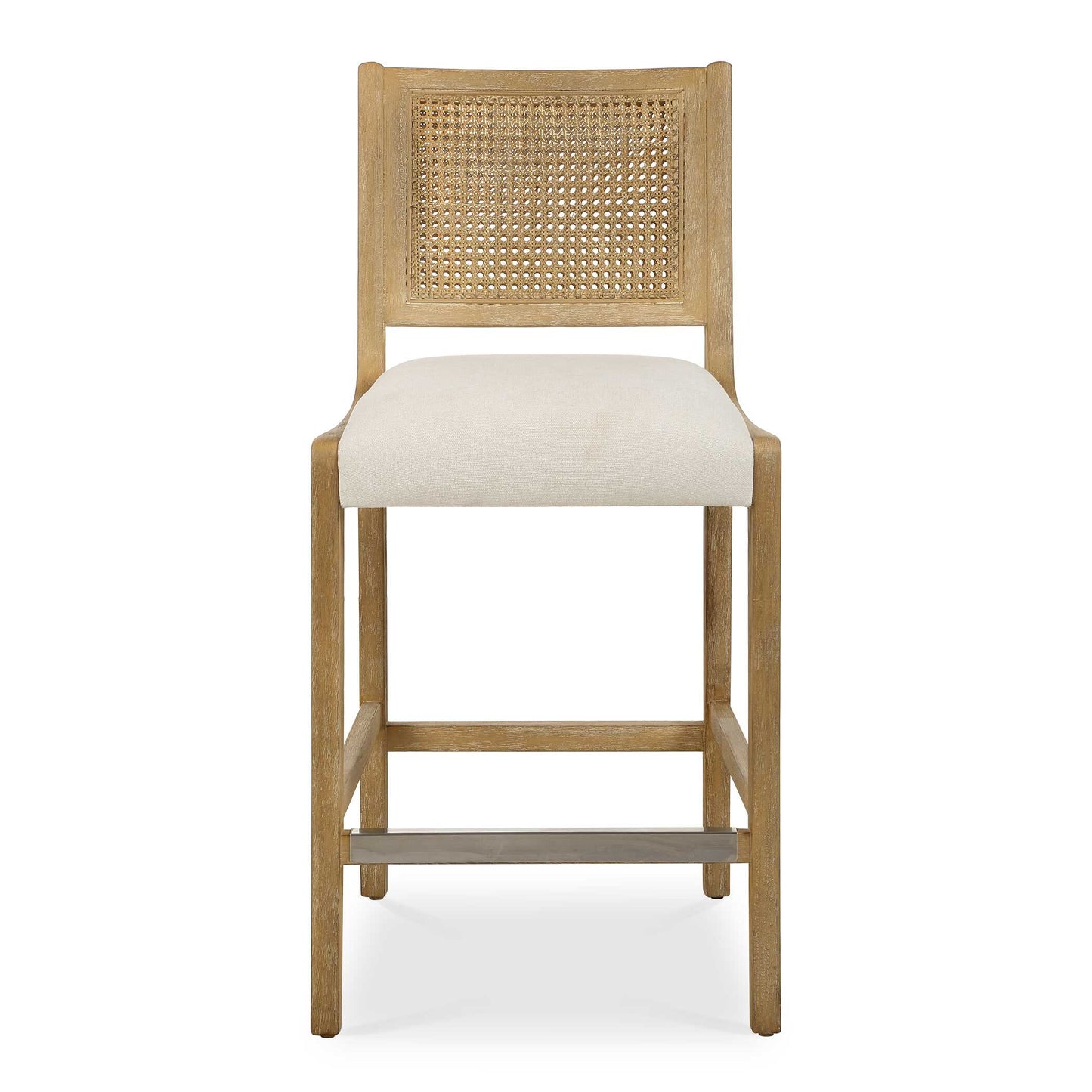 Uttermost Interweave Coastal Rattan Counter Stool