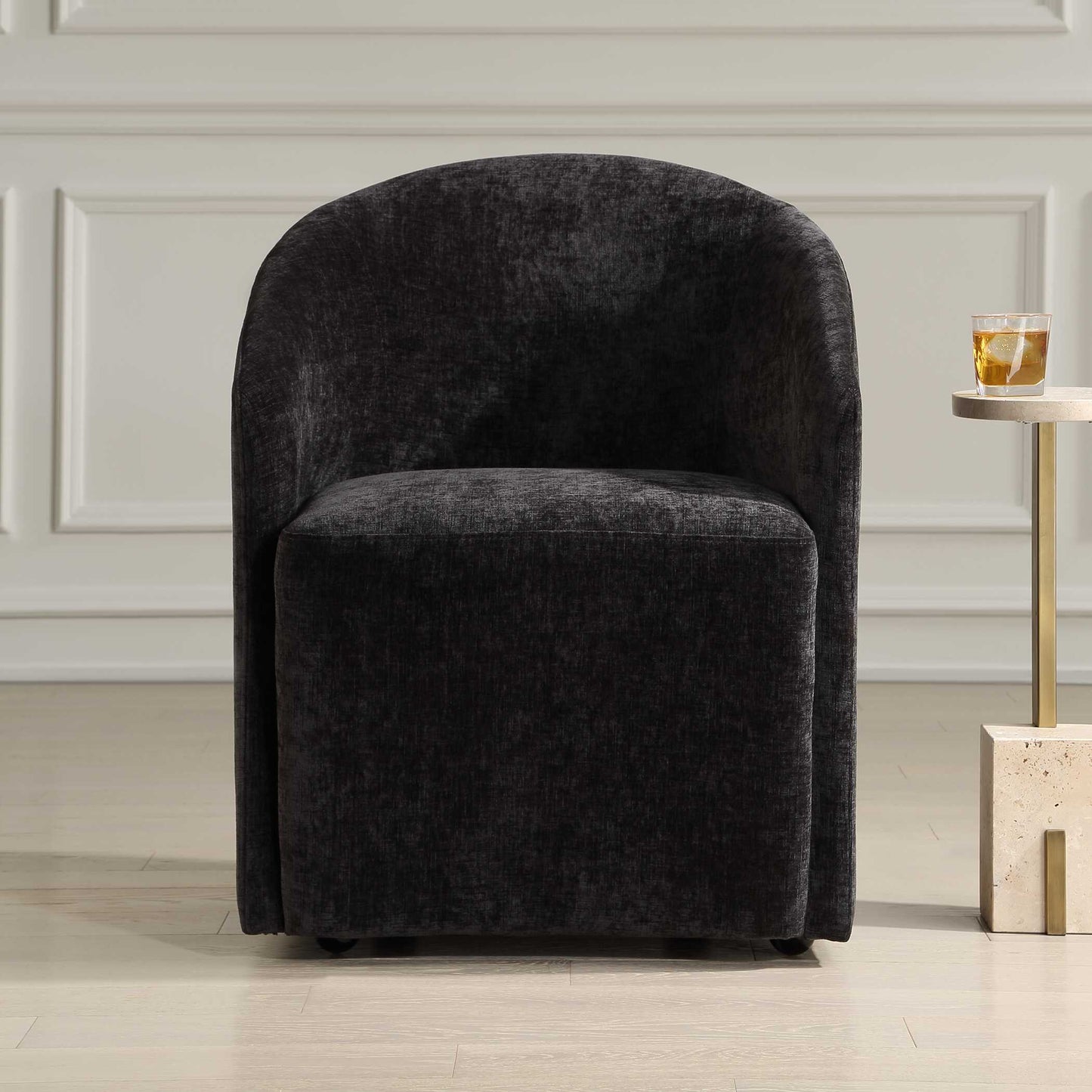 Uttermost Harbor Charcoal Dining Chair