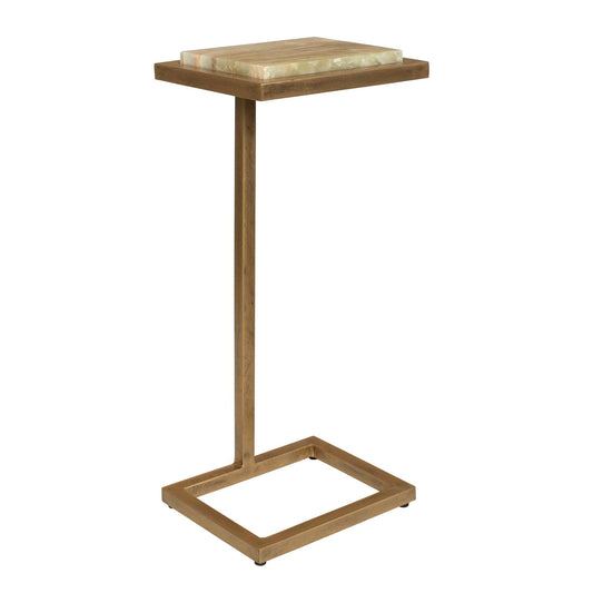 Uttermost Gamora Marble Drink Table - Gold,Green