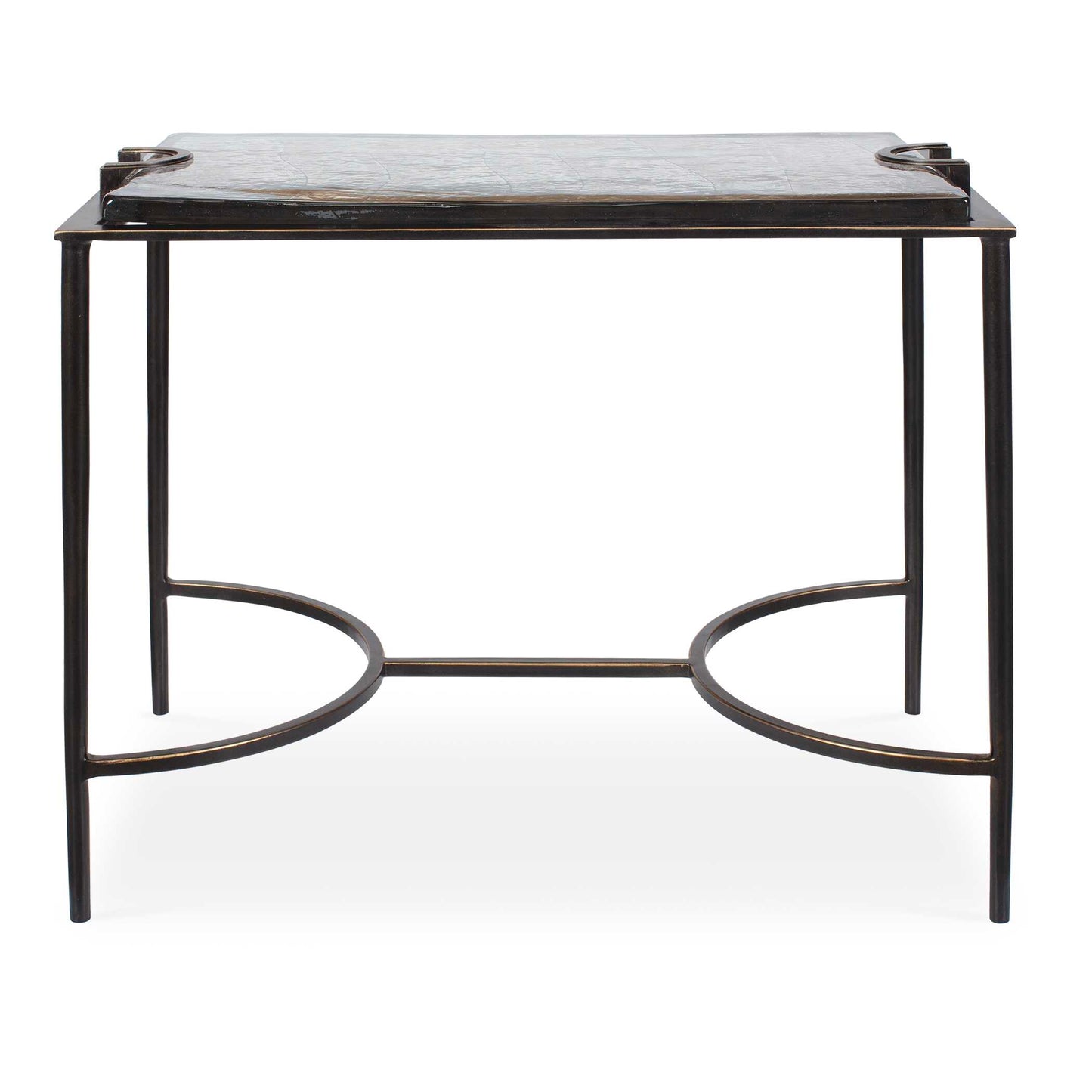 Uttermost Eisen Textured Glass Accent Table - nan