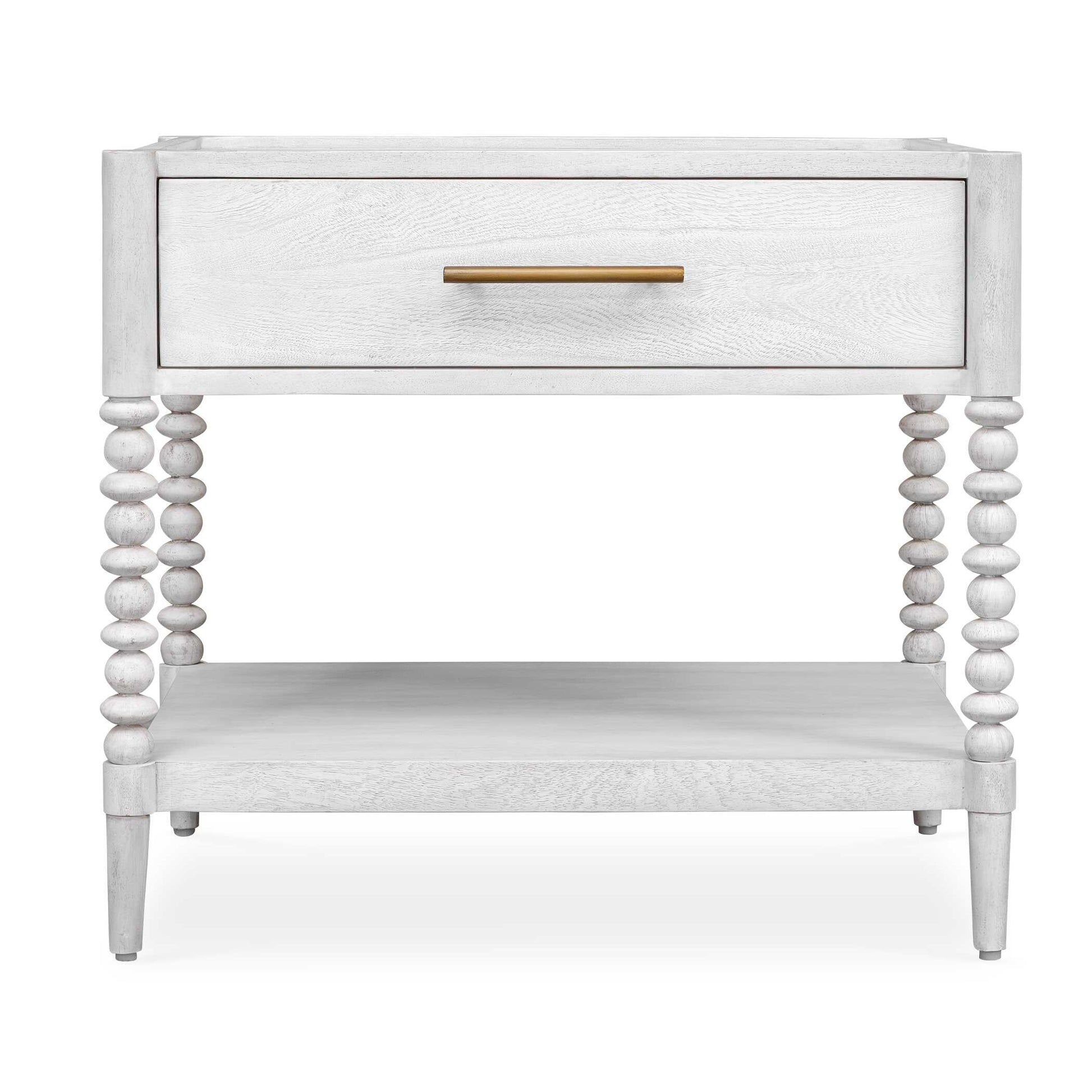 Uttermost Bales Off-White Side Table - White