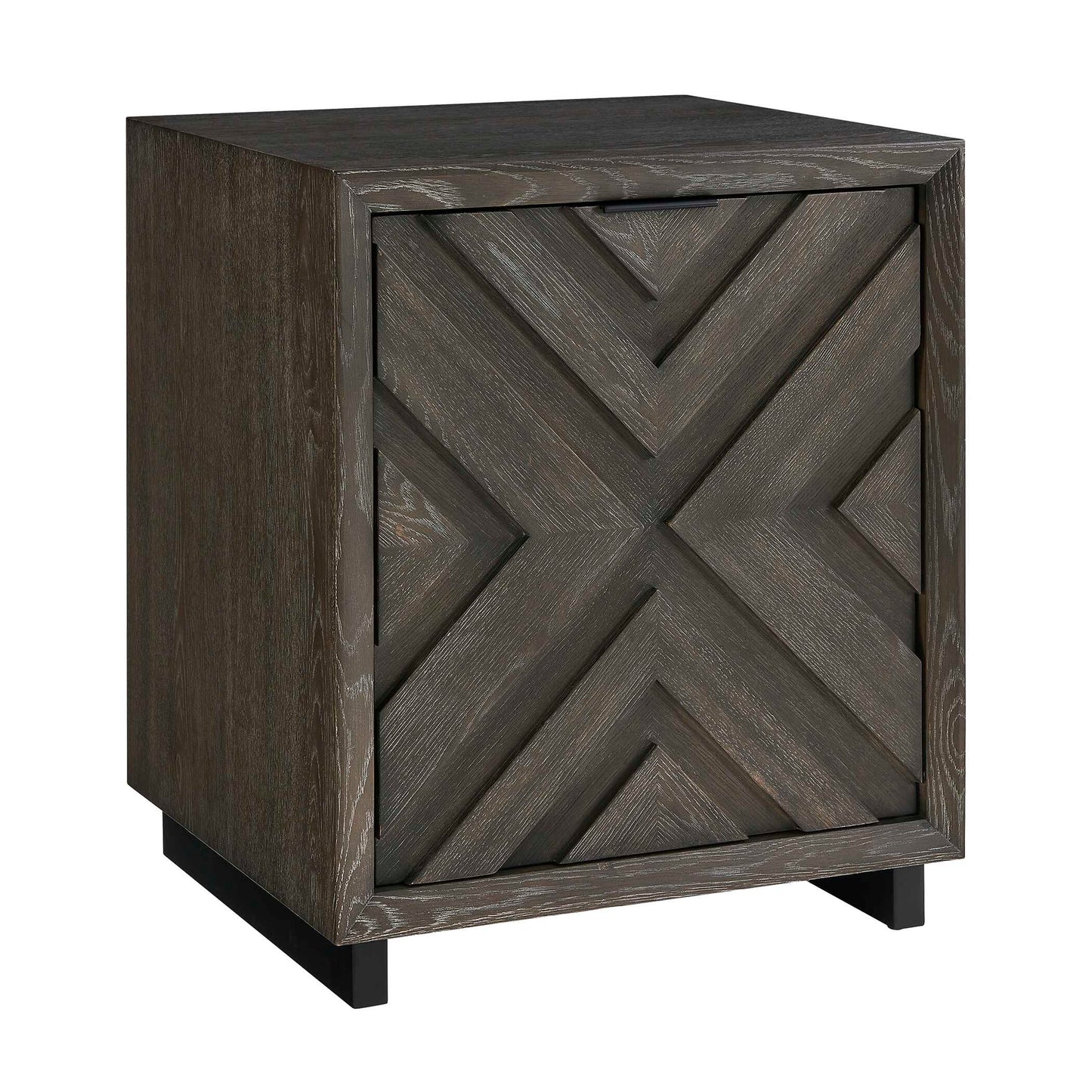 Uttermost Barrett Dark Charcoal Oak Cabinet