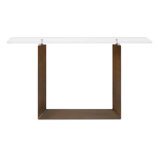 Uttermost McElroy Modern Bronze Console Table - Bronze