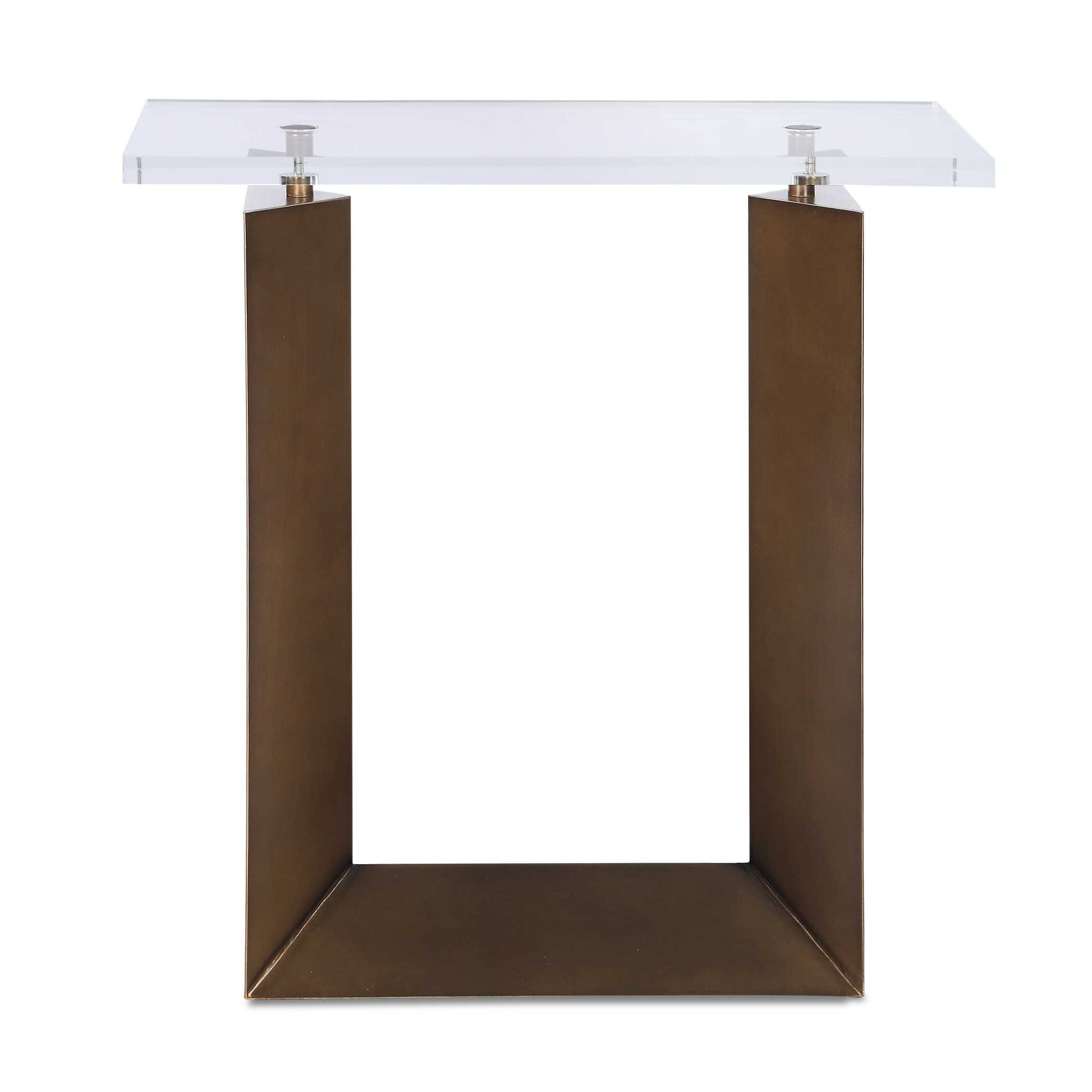 Uttermost McElroy Modern Bronze Side Table - Bronze