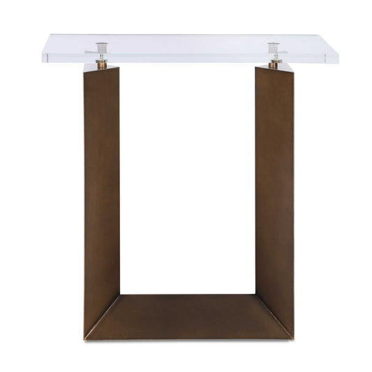 Uttermost McElroy Modern Bronze Side Table - Bronze