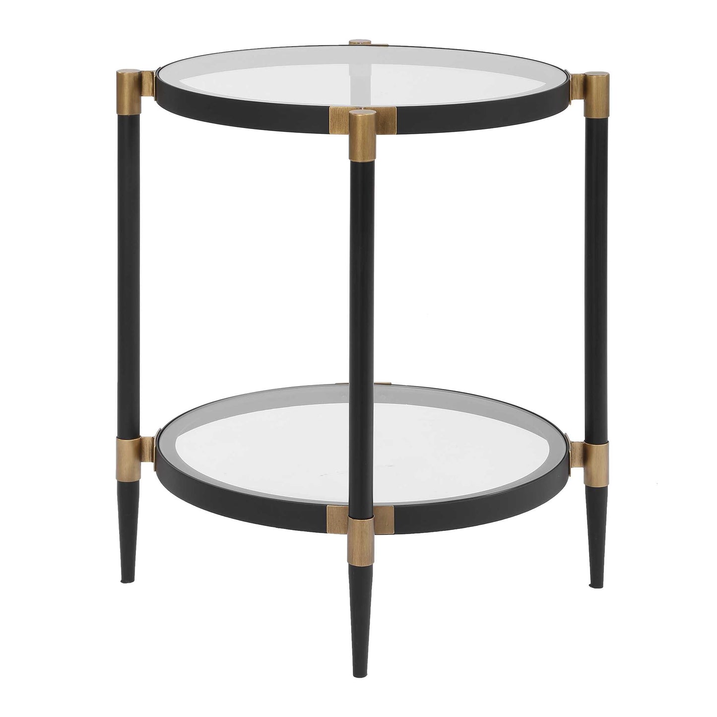 Uttermost Chadid Round Glass Side Table