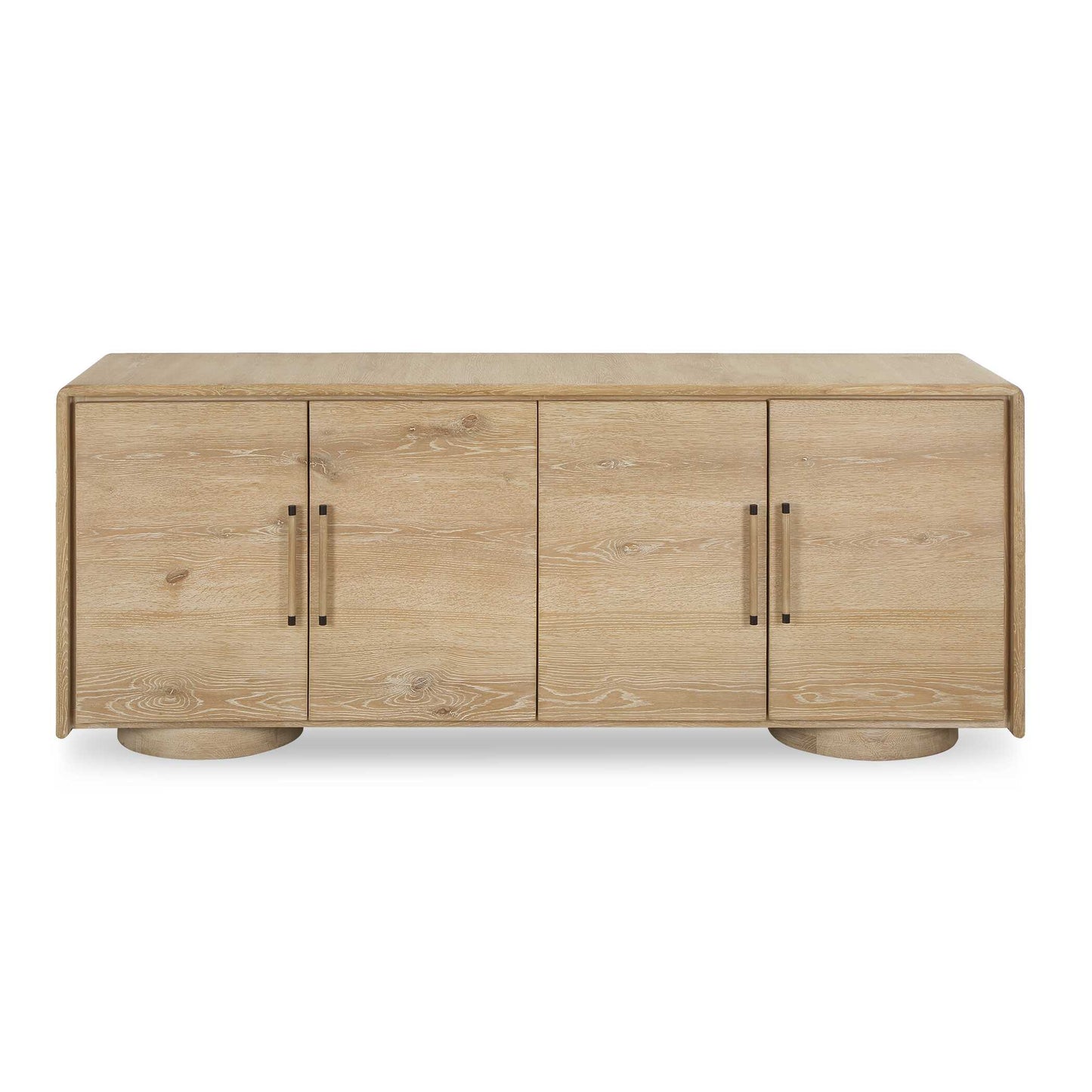 Uttermost Evanston 4 Door Natural Oak Cabinet