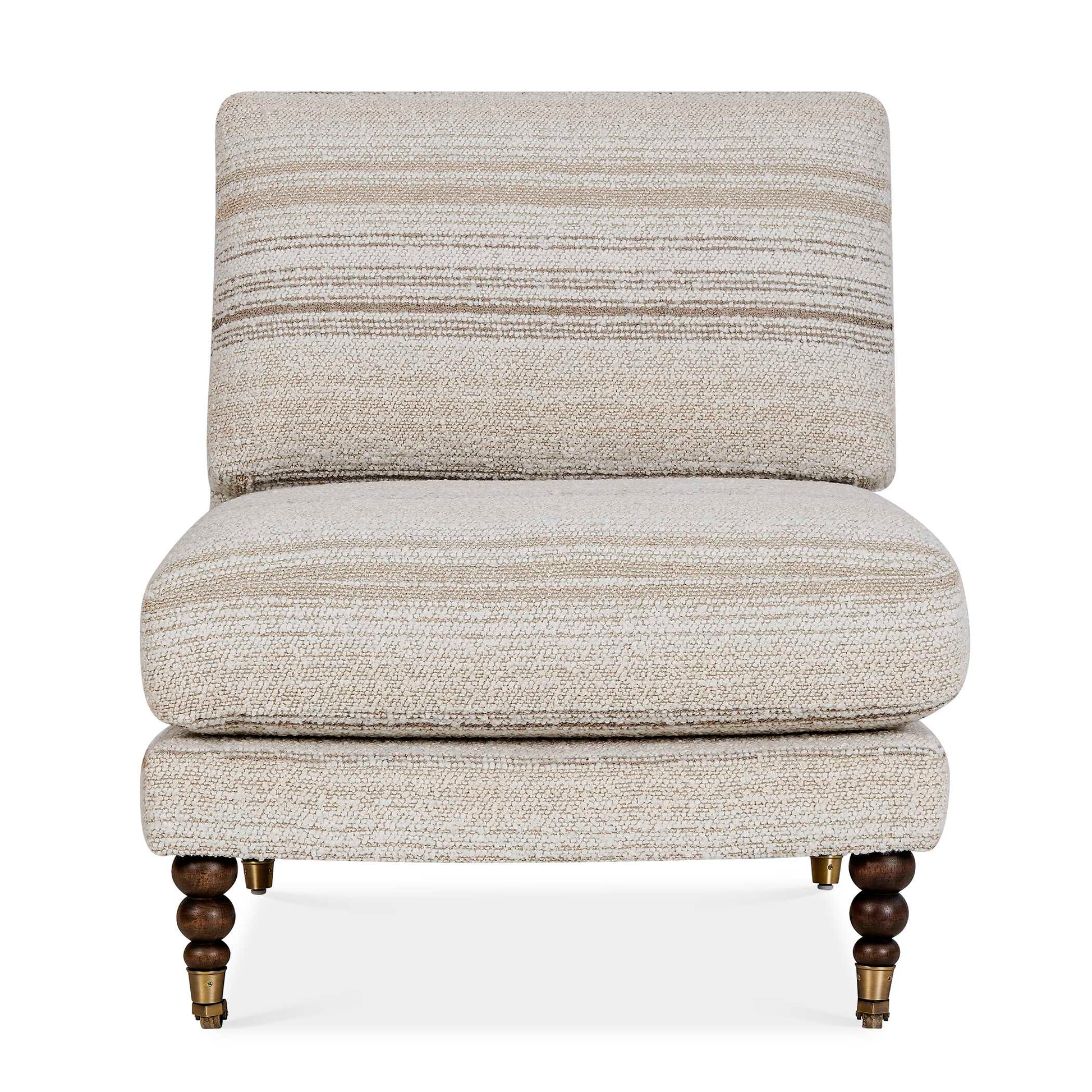 Uttermost Chatsworth Modern Slipper Chair - White