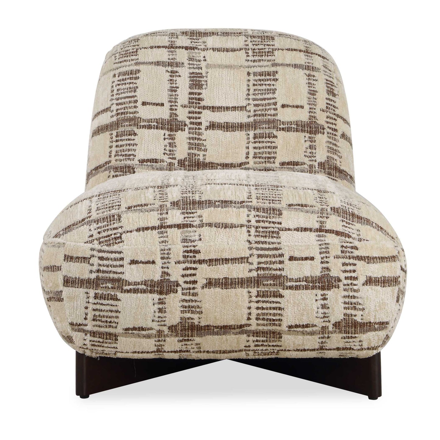 Uttermost Evans Modern Armless Accent Chair - Brown