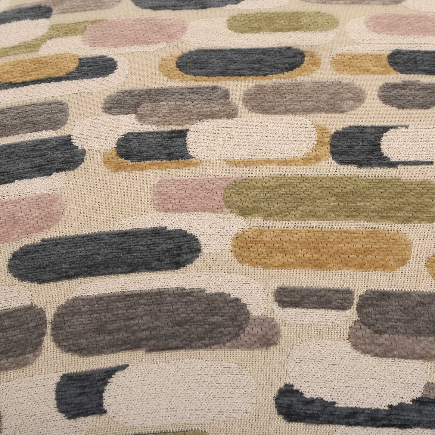 Uttermost Arem Upholstered Multi-Color Ottoman