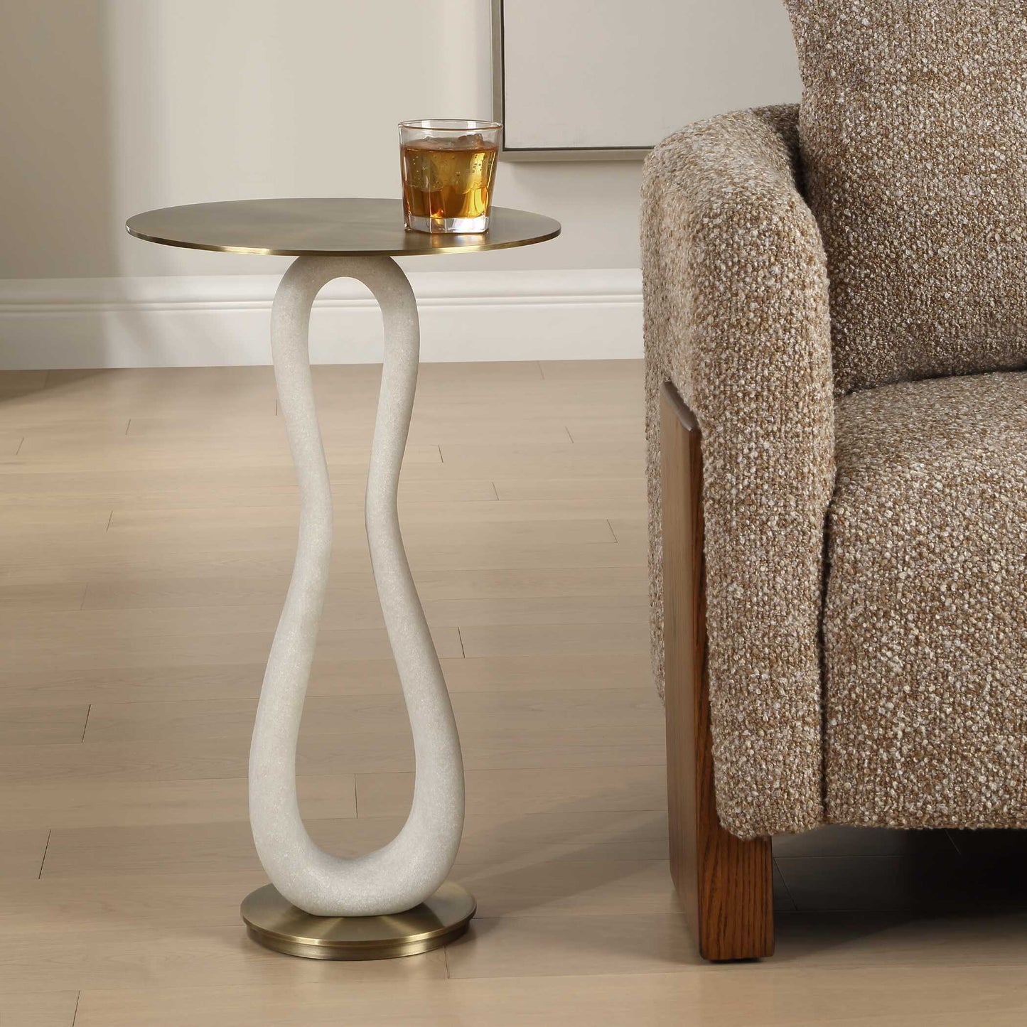 Uttermost Sonia Modern Brass Accent Table