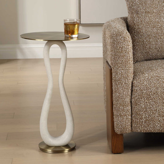 Uttermost Sonia Modern Brass Accent Table