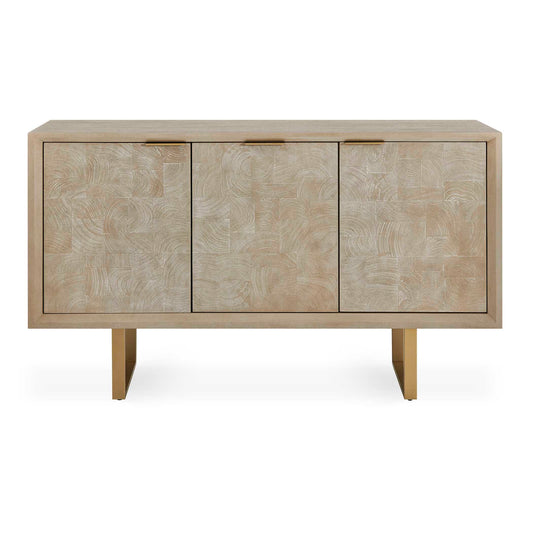 Uttermost Maeva 3 Door Light Wood Cabinet - Woodtone