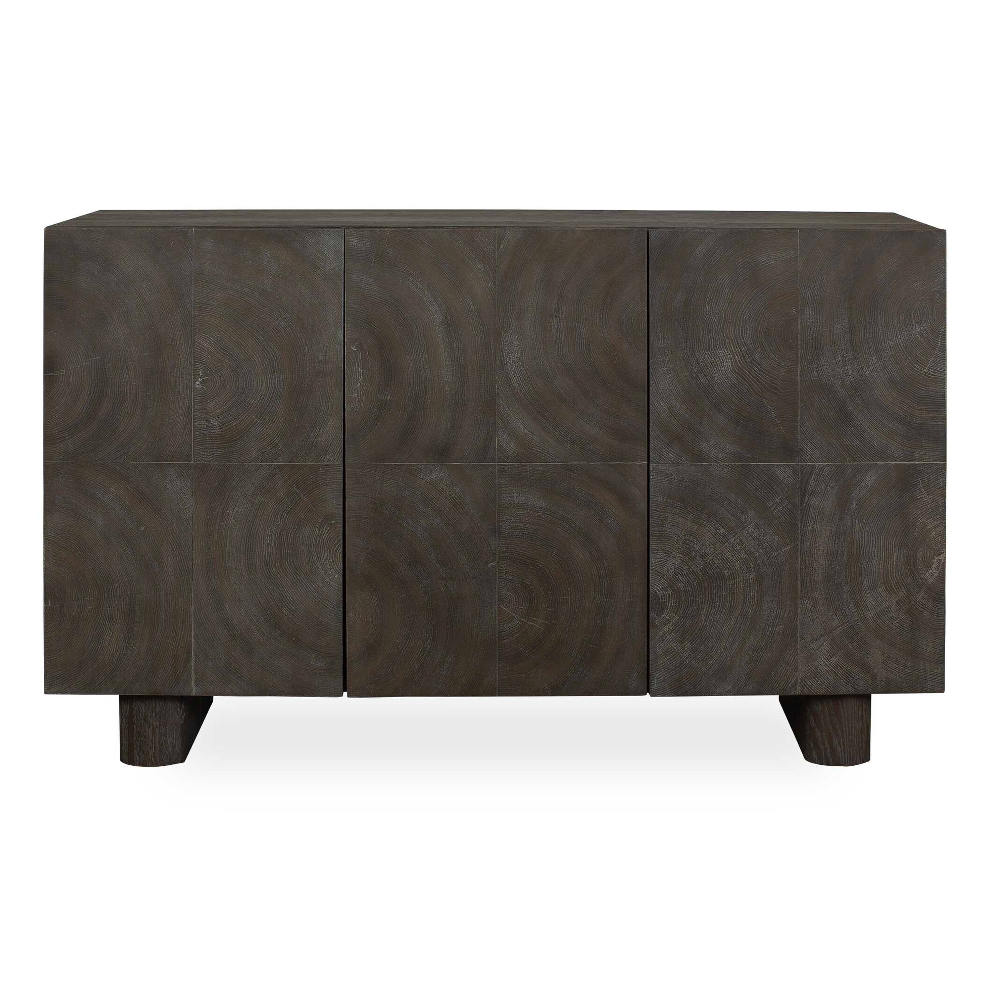 Uttermost Phineas 3 Door Modern Cabinet - Woodtone