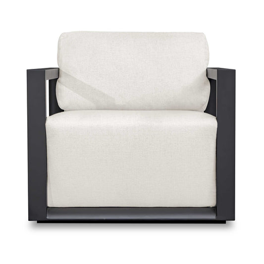 Uttermost Remsen Black/Oyster Outdoor Lounge Chair - Black