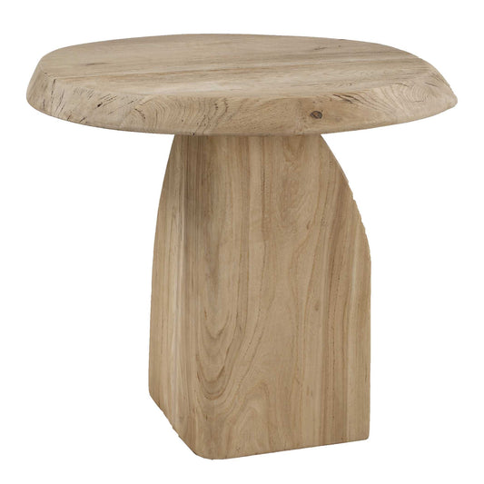 Uttermost Tiernan Reclaimed Oak Round Side Table - Woodtone